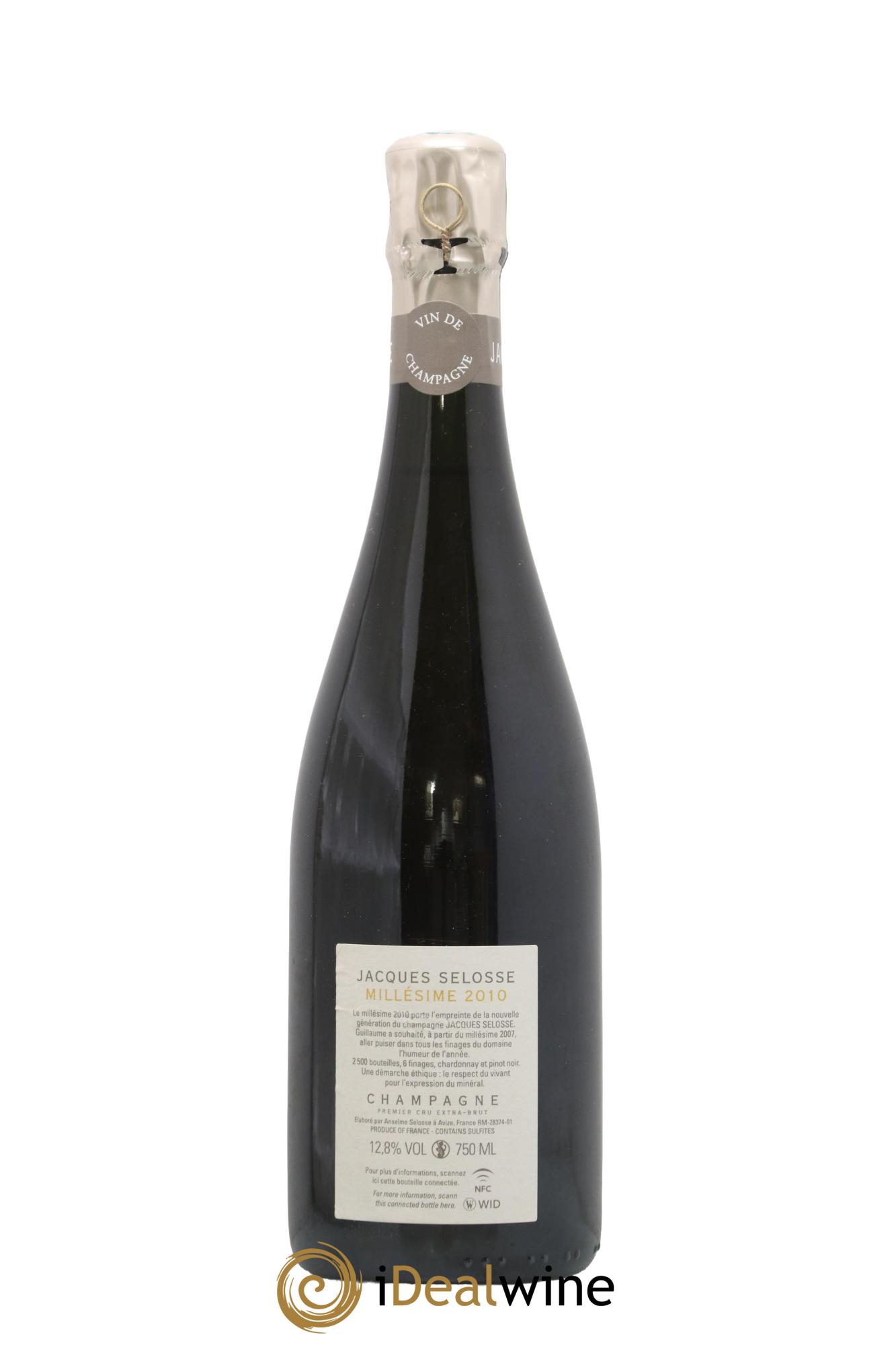1er Cru Millésimé Extra-Brut Jacques Selosse 2010 - Lot de 1 bouteille - 1