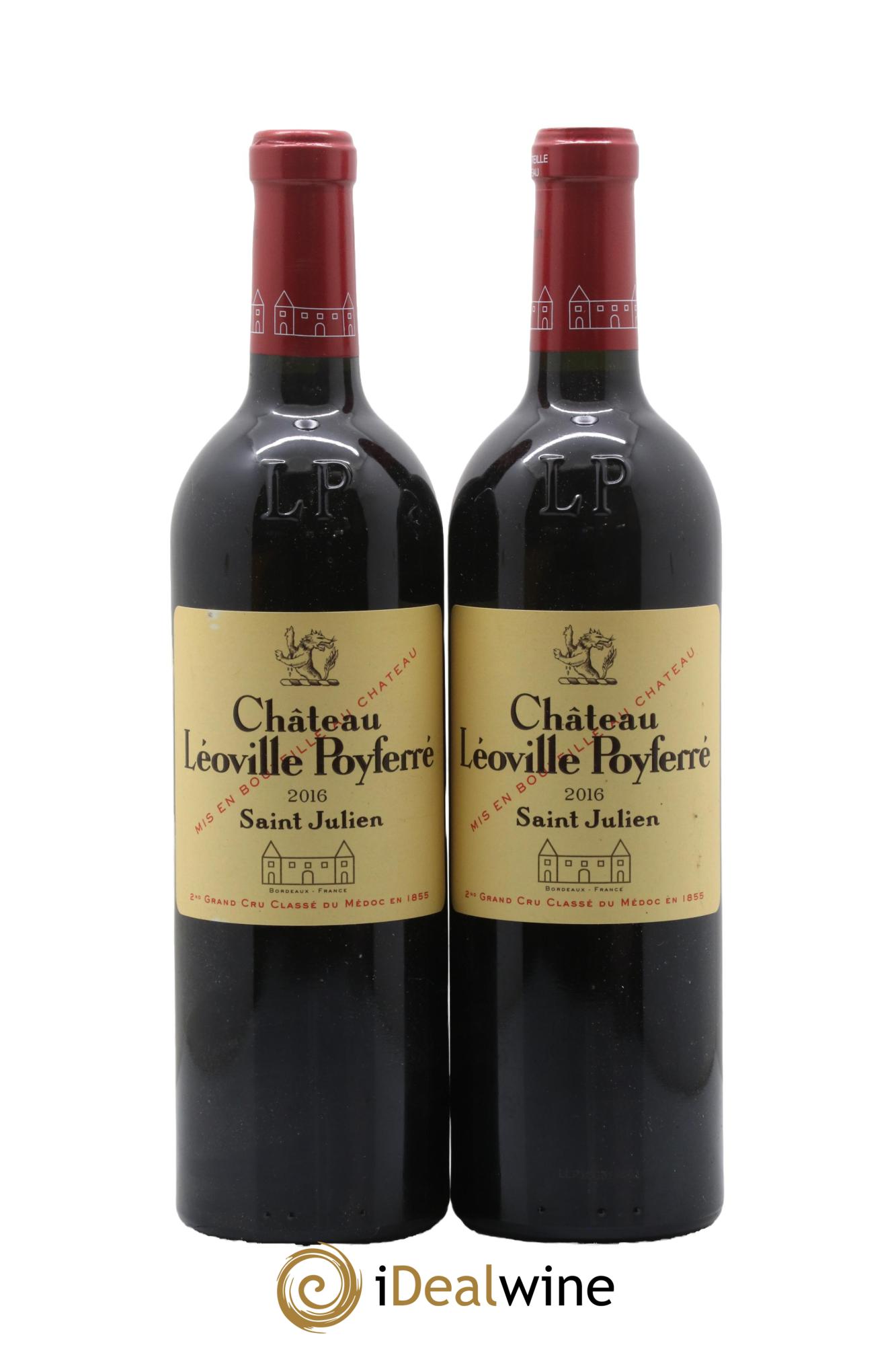 Château Léoville Poyferré 2ème Grand Cru Classé 2016 - Posten von 2 Flaschen - 0