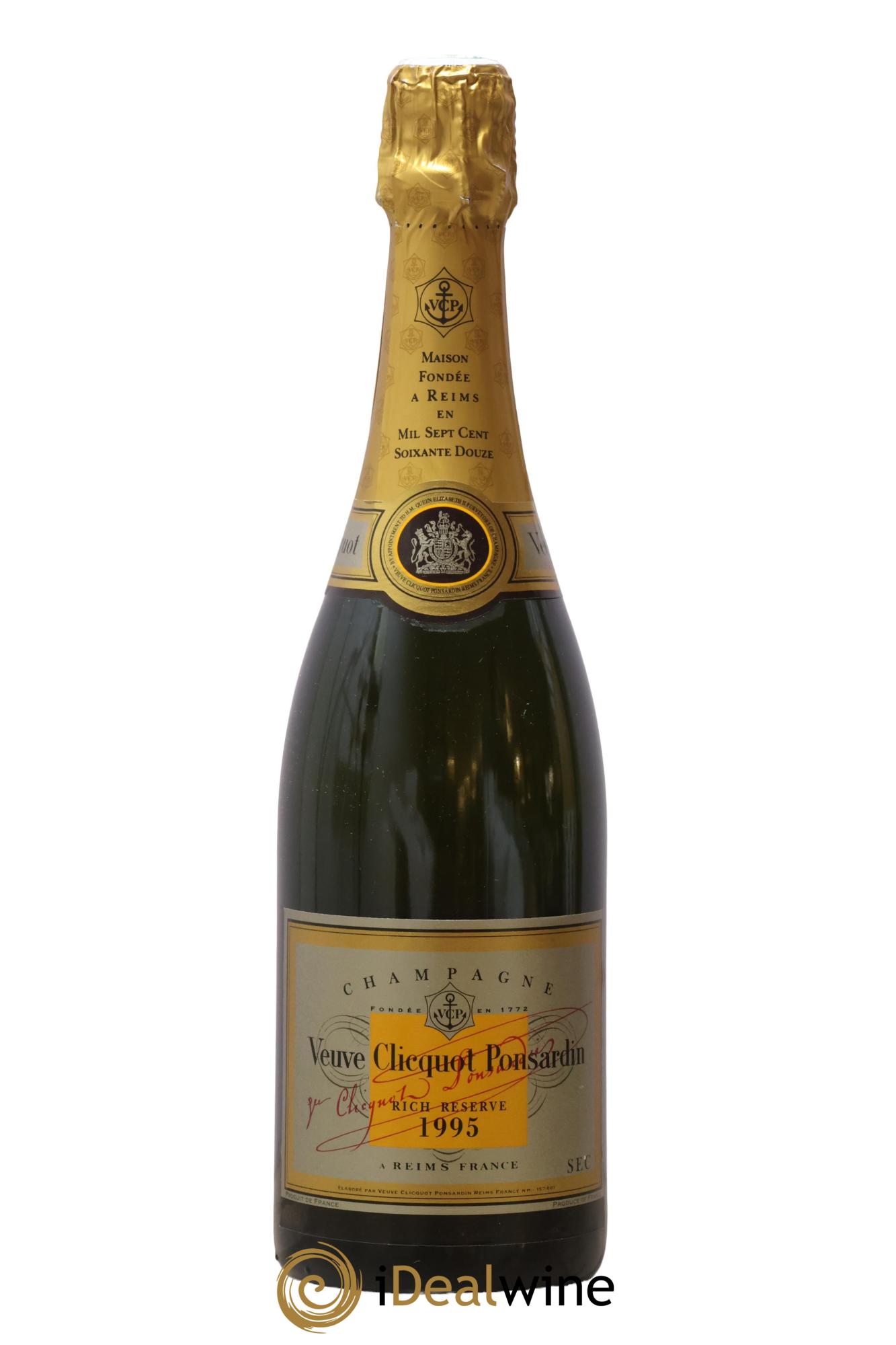Champagne Rich Réserve Veuve Clicquot Ponsardin 1995 - Lot de 1 bouteille - 0