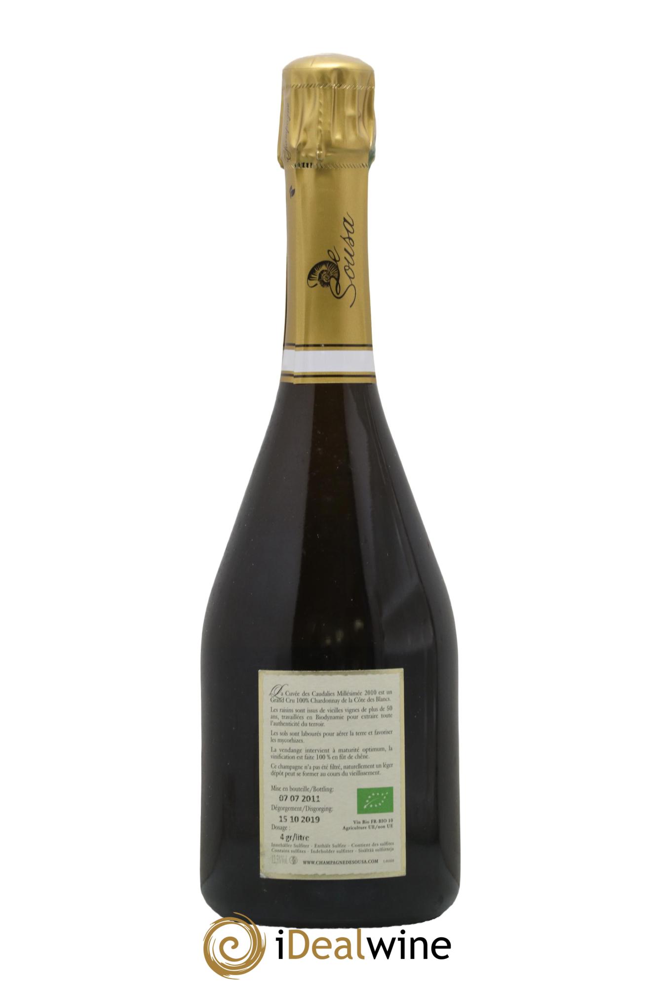 Cuvée des Caudalies Grand Cru Extra-Brut De Sousa 2010 - Lot of 1 bottle - 1
