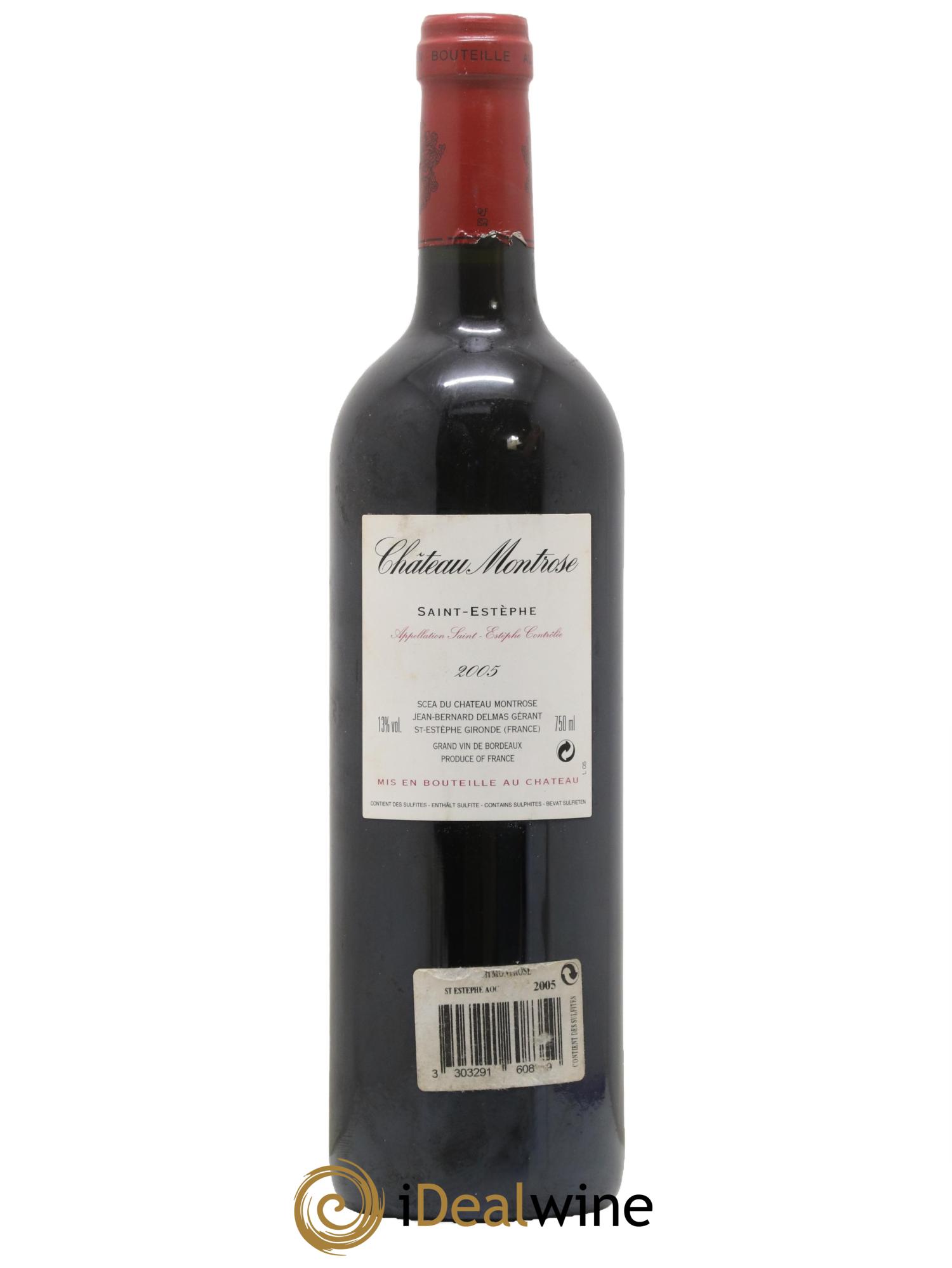 Château Montrose 2ème Grand Cru Classé 2005 - Lot de 1 bouteille - 1