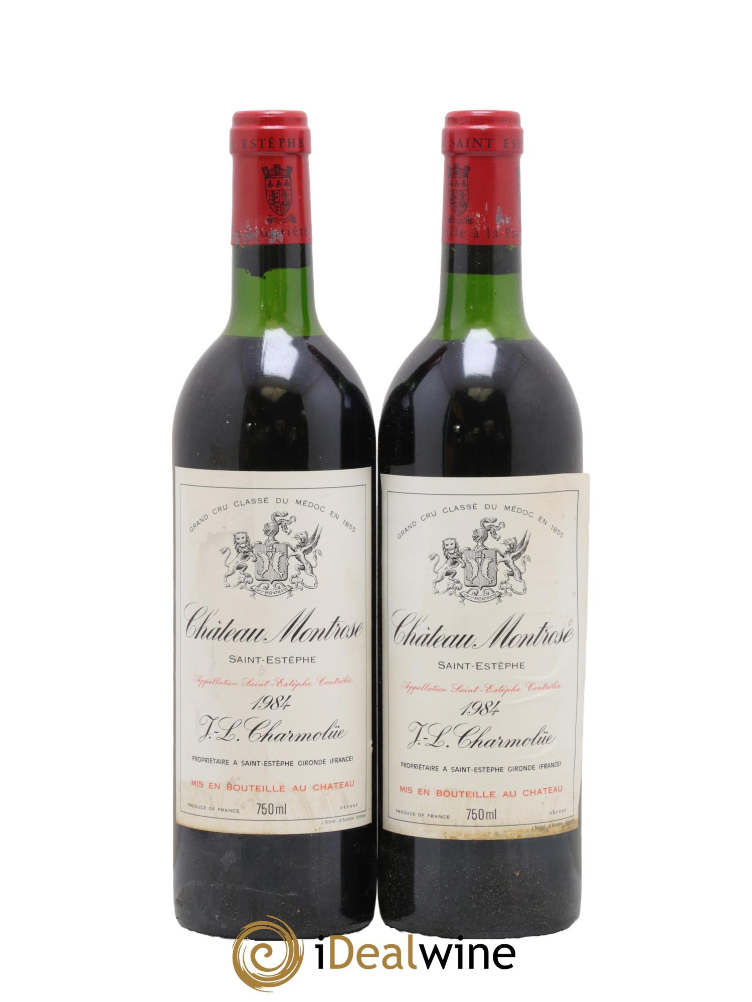 Château Montrose 2ème Grand Cru Classé 1984 - Lot de 2 bouteilles - 0
