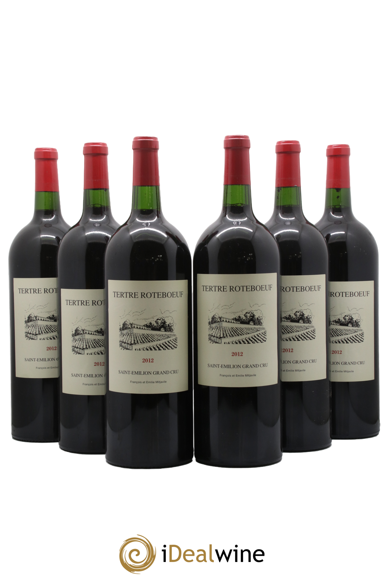 Château Tertre Roteboeuf 2012 - Lot of 6 magnums - 0