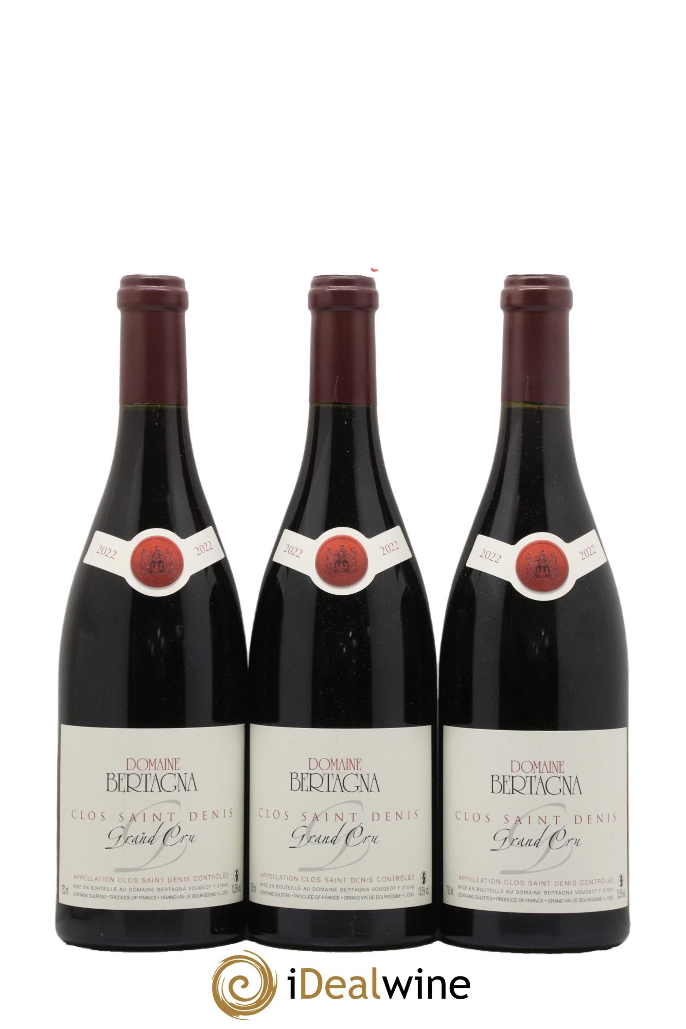 Clos Saint-Denis Grand Cru Bertagna 2022 - Lot de 3 bouteilles - 0