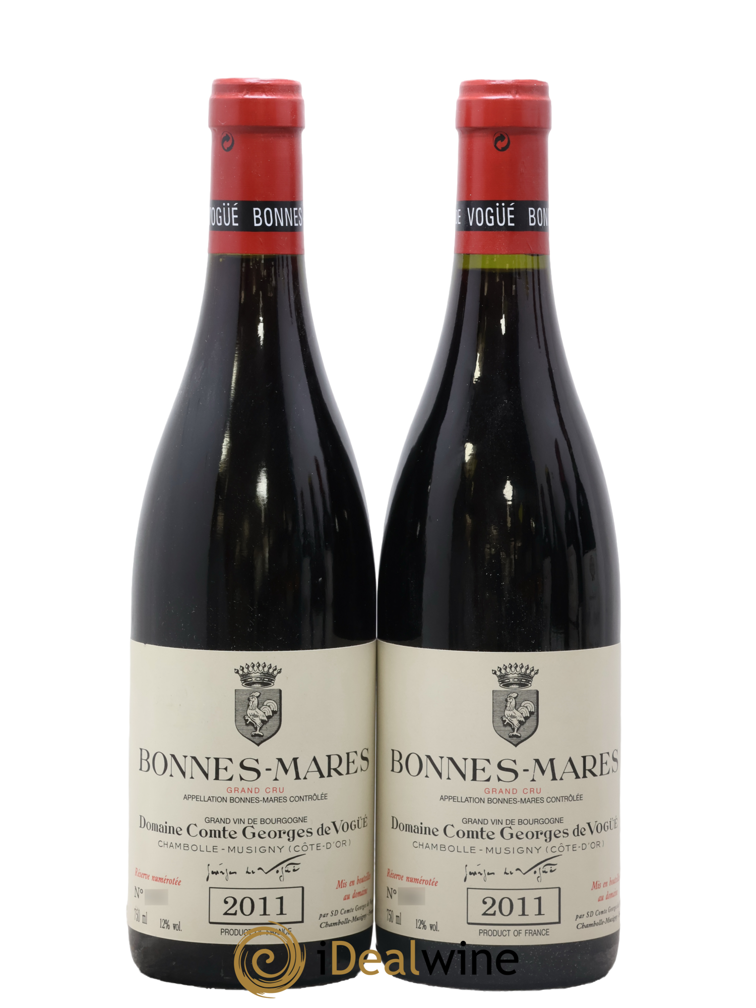 Bonnes-Mares Grand Cru Comte Georges de Vogüé 2011 - Lotto di 2 bottiglie - 0