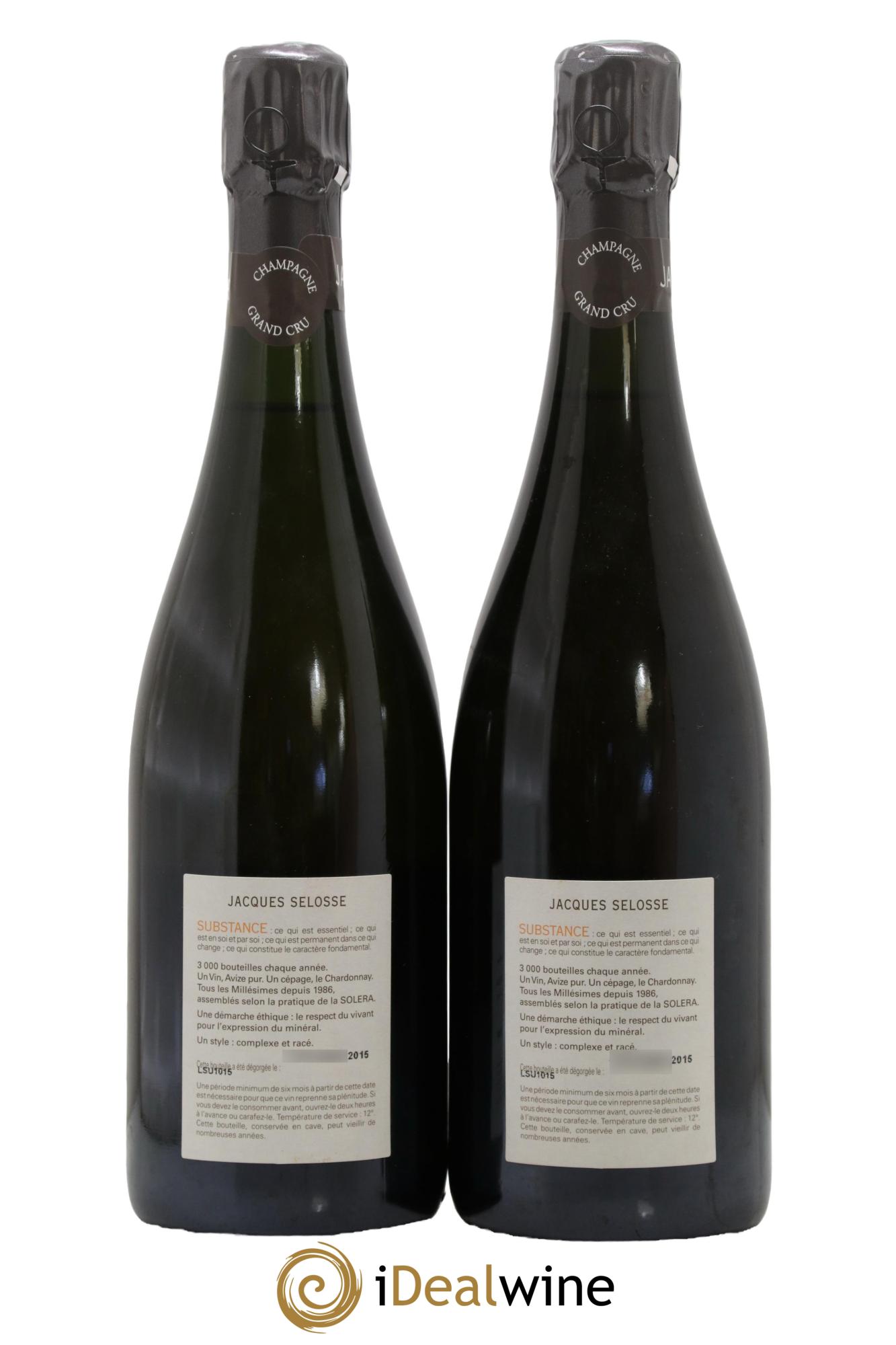 Substance Jacques Selosse - Lotto di 2 bottiglie - 1