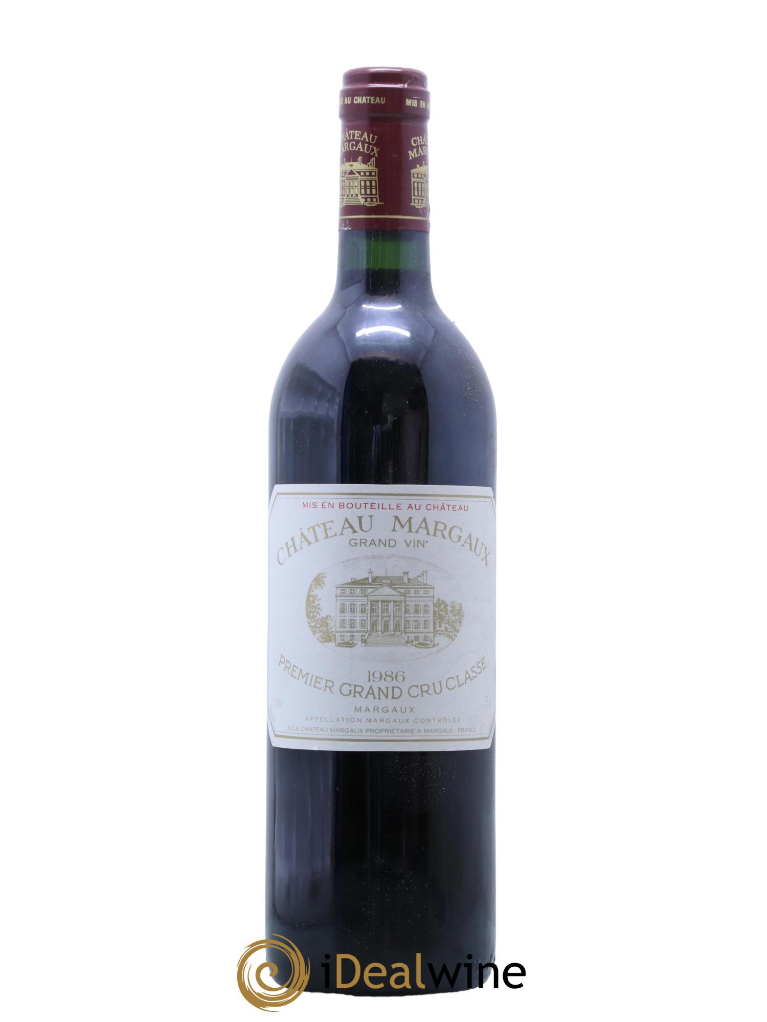 Château Margaux 1er Grand Cru Classé 1986 - Lot de 1 bouteille - 0