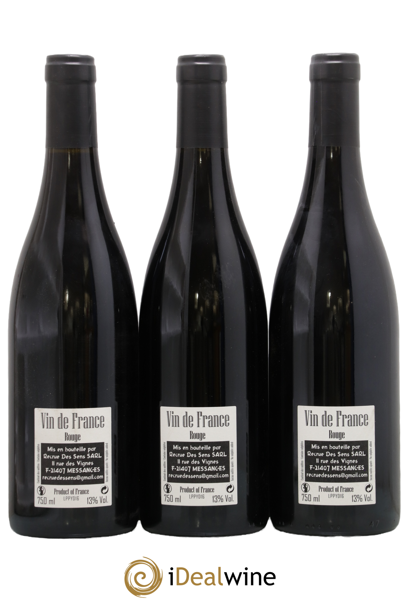Vin de France Les 1er Ponts Yann Durieux - Recrue des Sens 2016 - Lot de 3 bouteilles - 1