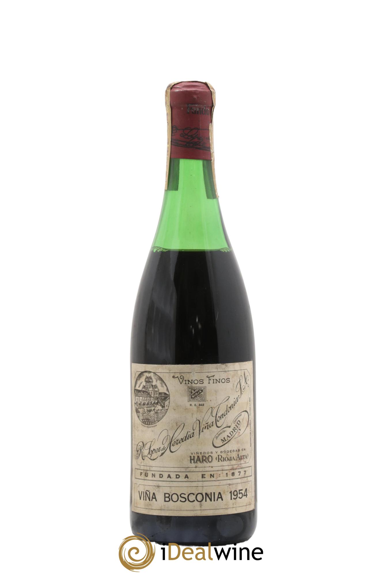 Rioja Viña Bosconia Reserva Vina Tondonia R. Lopez de Heredia 1954 - Lot de 1 bouteille - 0