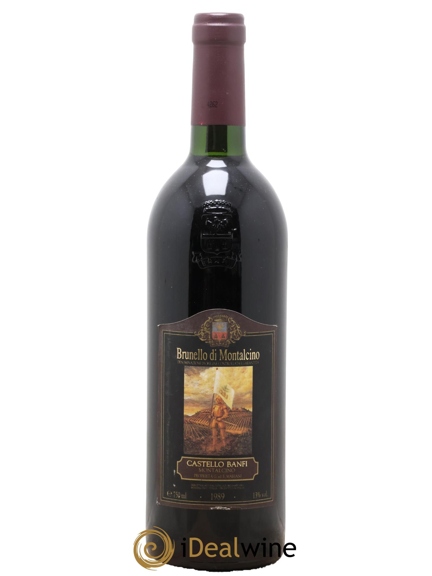 Brunello di Montalcino DOCG Castello Banfi 1989 - Posten von 1 Flasche - 0