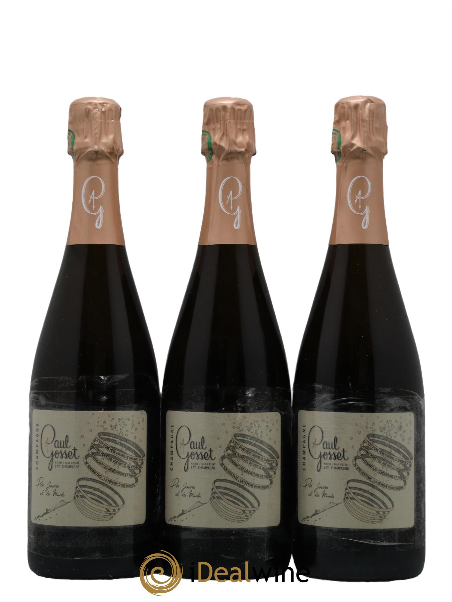 Des Jours et Des Muids Paul Gosset - Lot de 3 bouteilles - 0