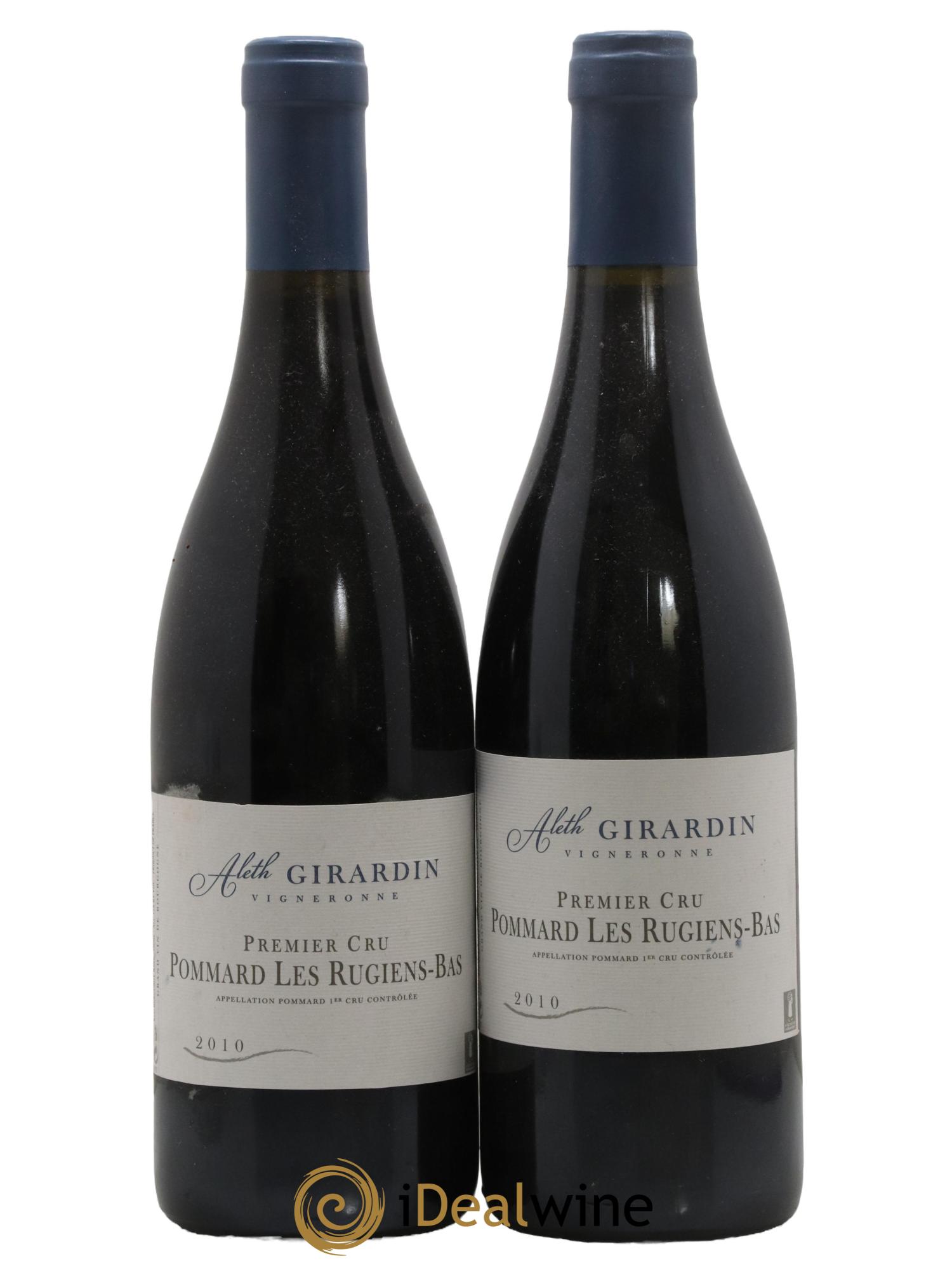 Pommard 1er Cru Rugiens Bas Aleth Girardin 2010 - Lot de 2 bouteilles - 0