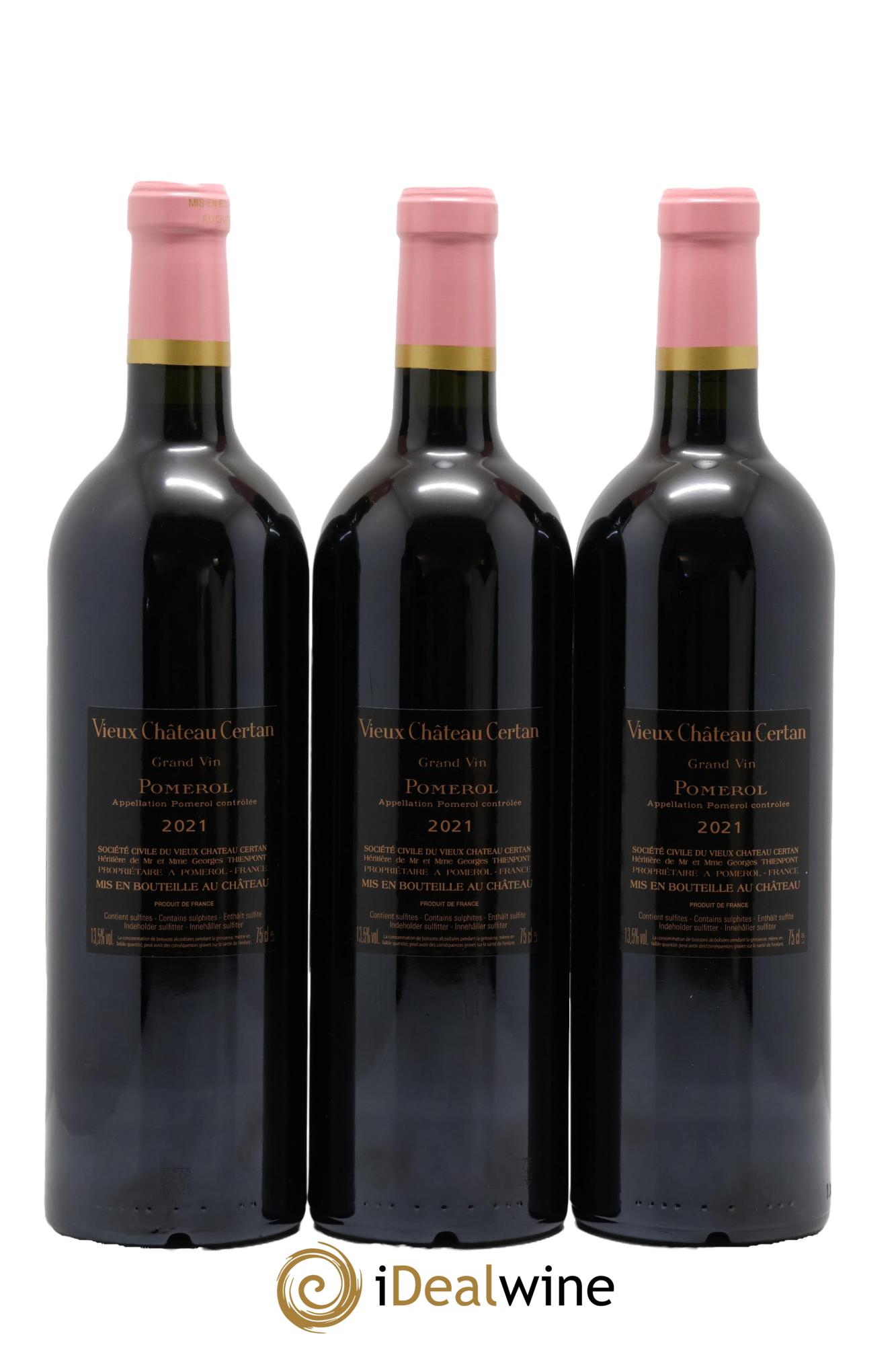 Vieux Château Certan 2021 - Lot of 3 bottles - 1