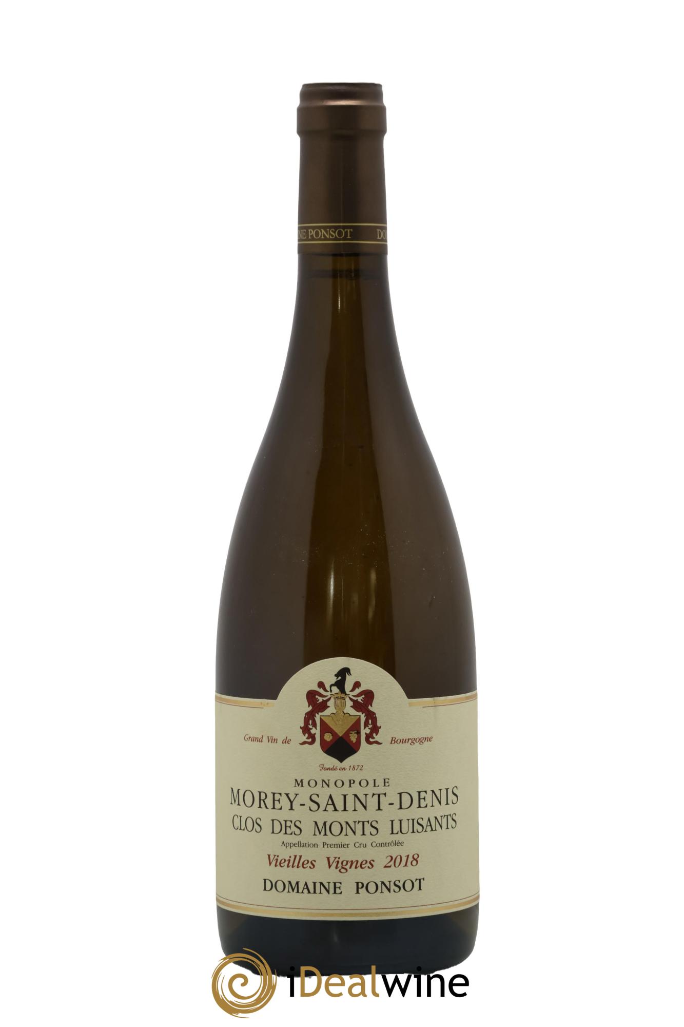 Morey-Saint-Denis 1er Cru Clos des Monts Luisants Vieilles Vignes Ponsot (Domaine) 2018 - Posten von 1 Flasche - 0