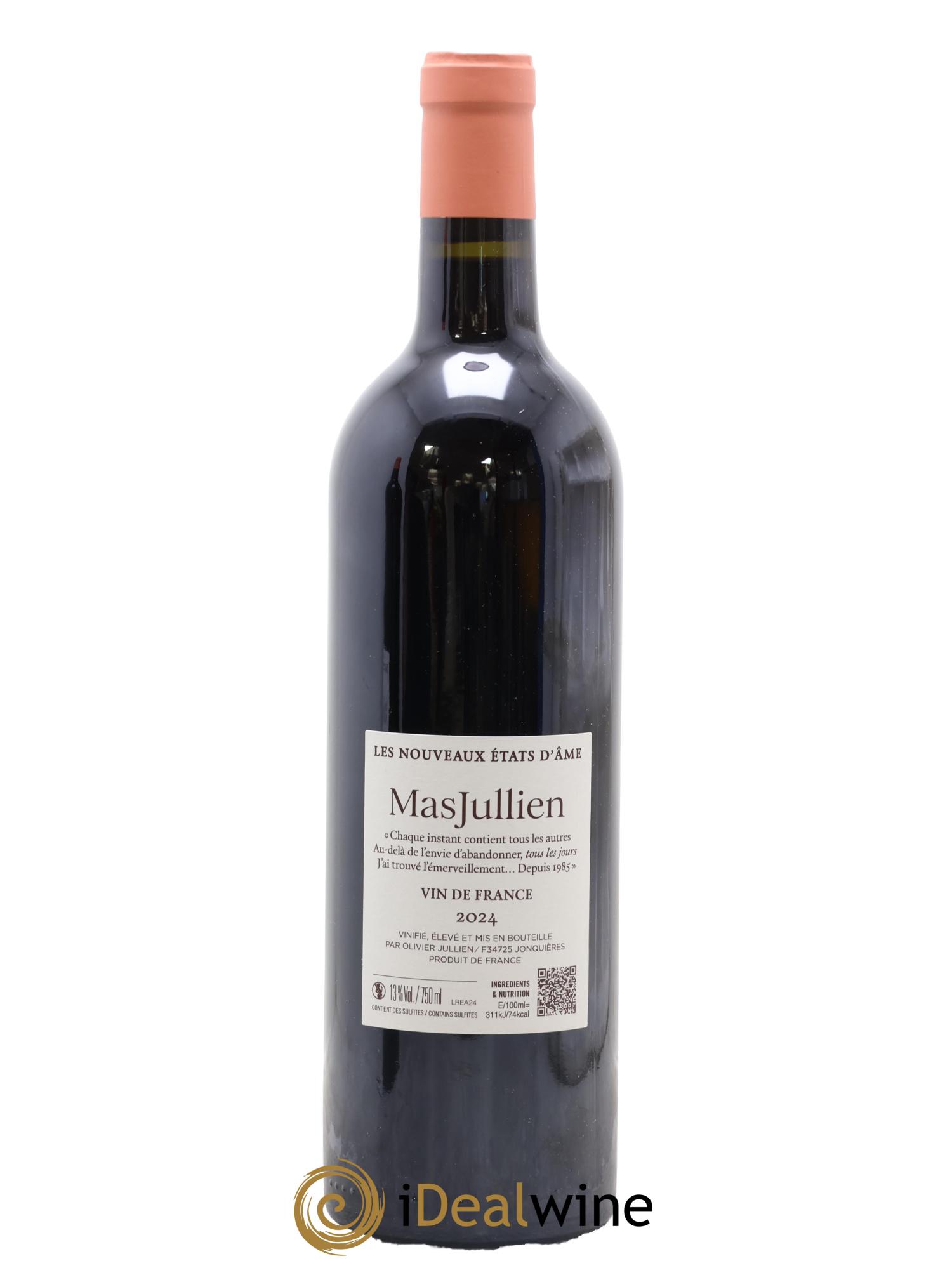 Vin de France Mas Jullien Les nouveaux états d'âme Olivier Jullien 2024 - Posten von 1 Flasche - 1