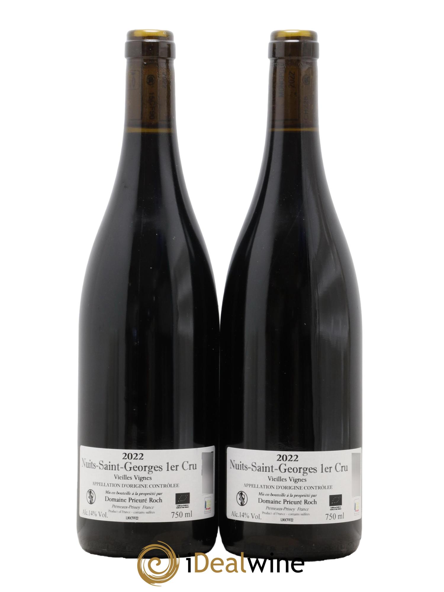 Nuits-Saint-Georges 1er Cru Vieilles Vignes Prieuré Roch 2022 - Lot de 2 bouteilles - 1