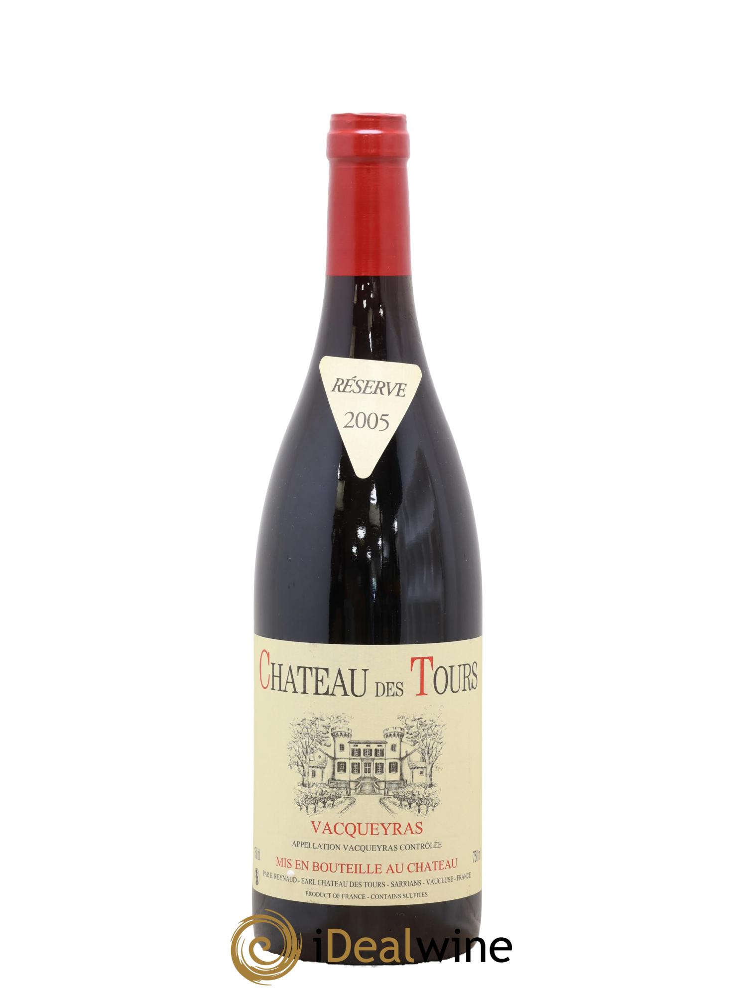 Vacqueyras Château des Tours Emmanuel Reynaud 2005 - Lot de 1 bouteille - 0