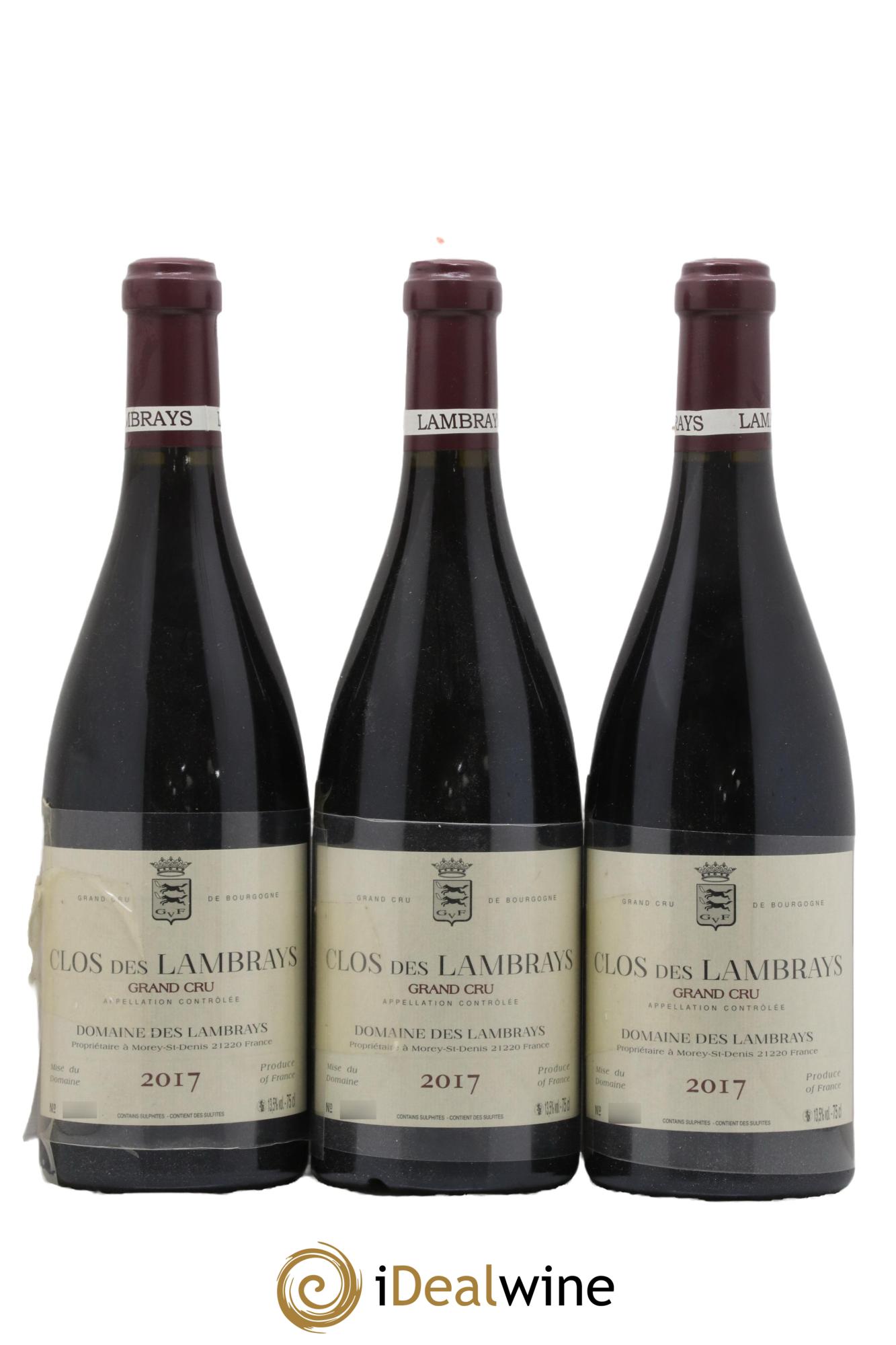 Clos des Lambrays Grand Cru Domaine des Lambrays 2017 - Lot de 3 bouteilles - 0
