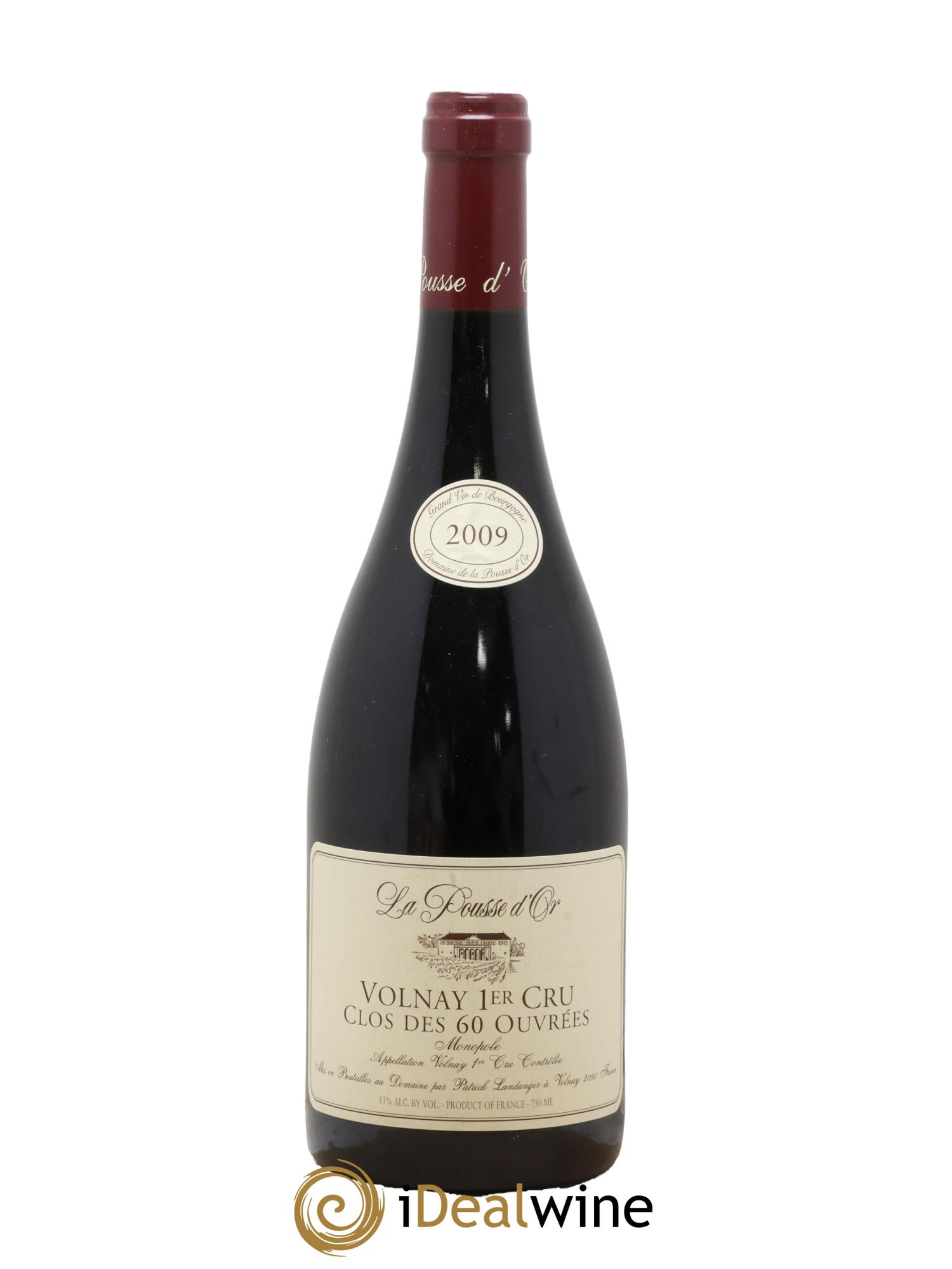 Volnay 1er Cru Clos des 60 ouvrées La Pousse d'Or (Domaine de) 2009 - Lot de 1 bouteille - 0