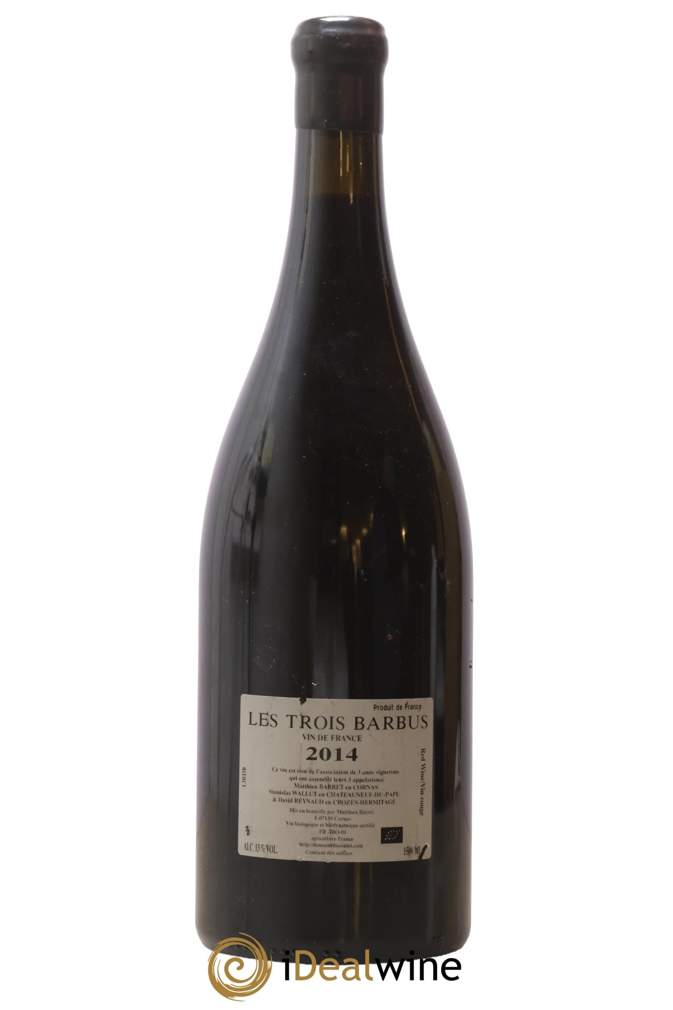 Vin de France Les Trois Barbus 2014 - Lotto di 1 magnum - 1