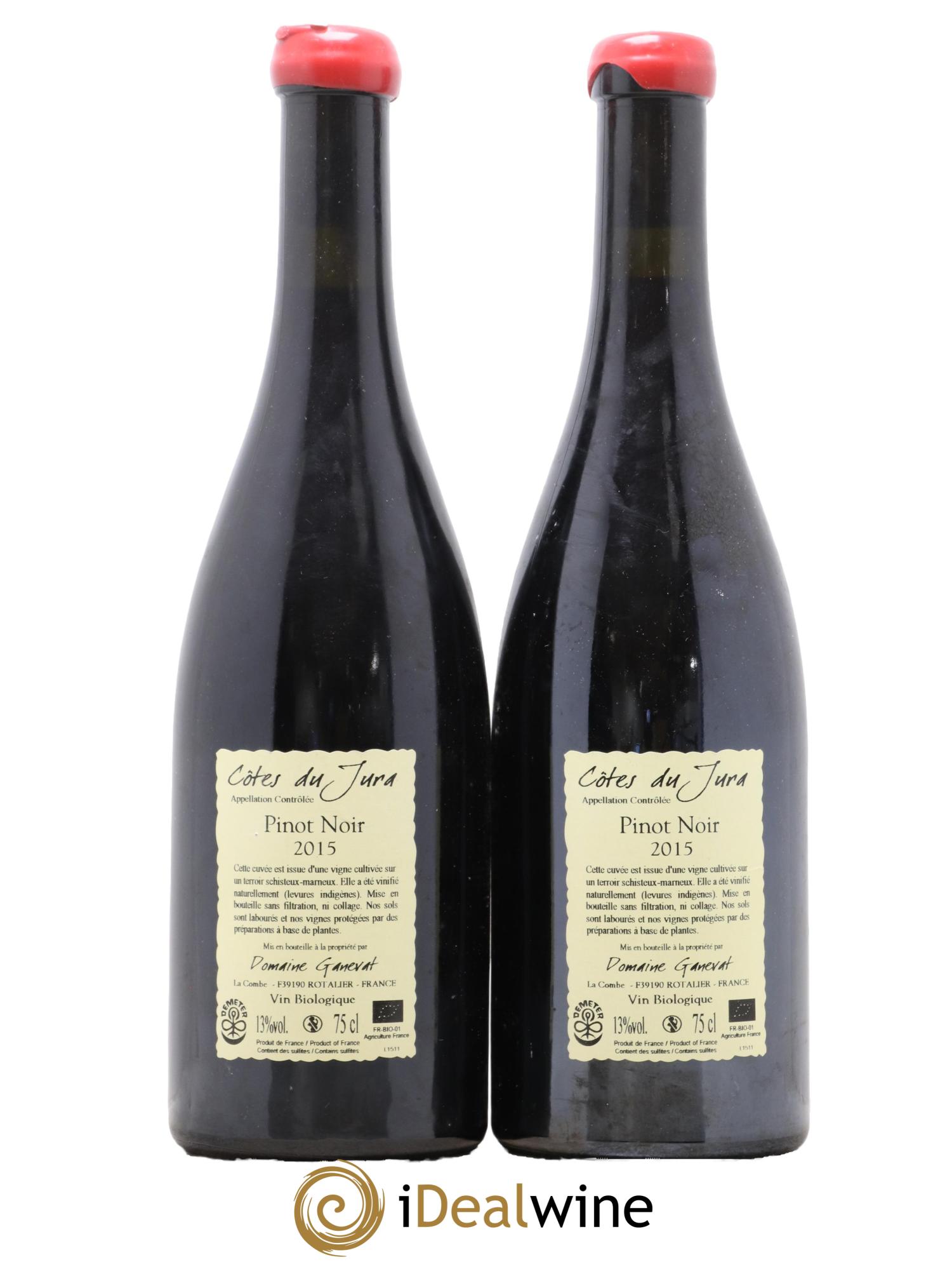 Côtes du Jura Pinot Noir En Billat Jean-François Ganevat (Domaine) 2015 - Lot de 2 bouteilles - 1