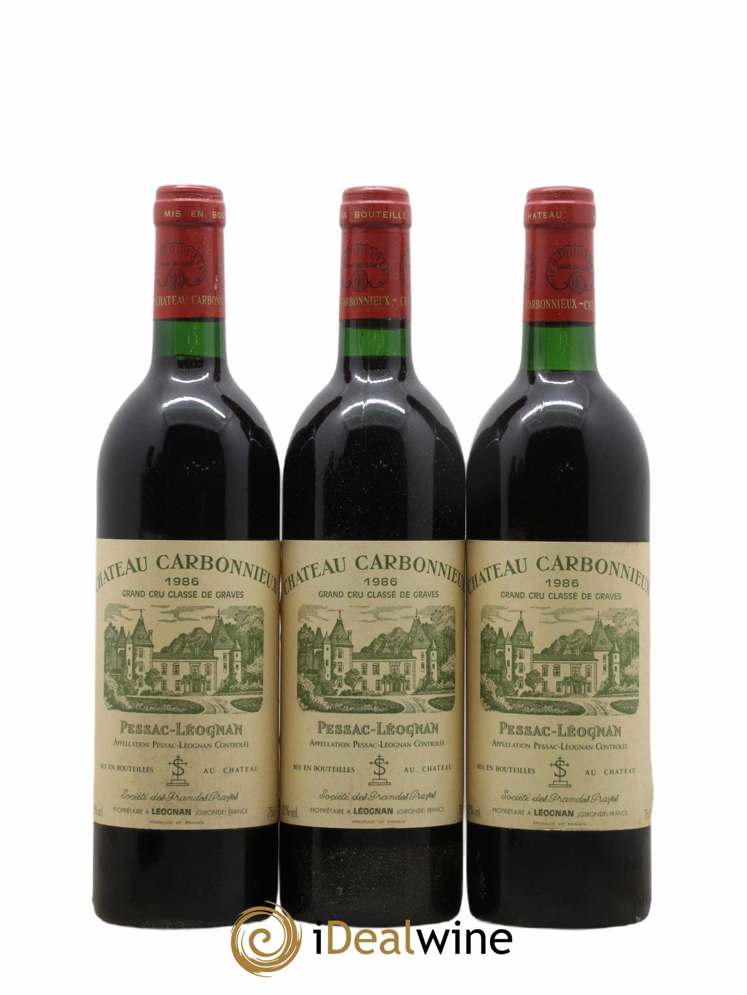 Château Carbonnieux Cru Classé de Graves 1986 - Lot de 6 bouteilles - 2