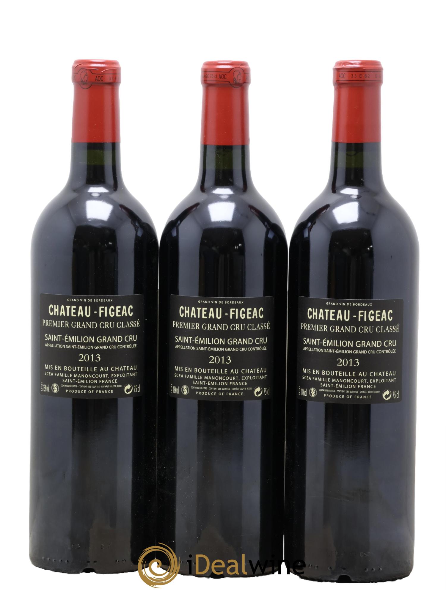 Château Figeac 1er Grand Cru Classé A 2013 - Lot de 12 bouteilles - 8