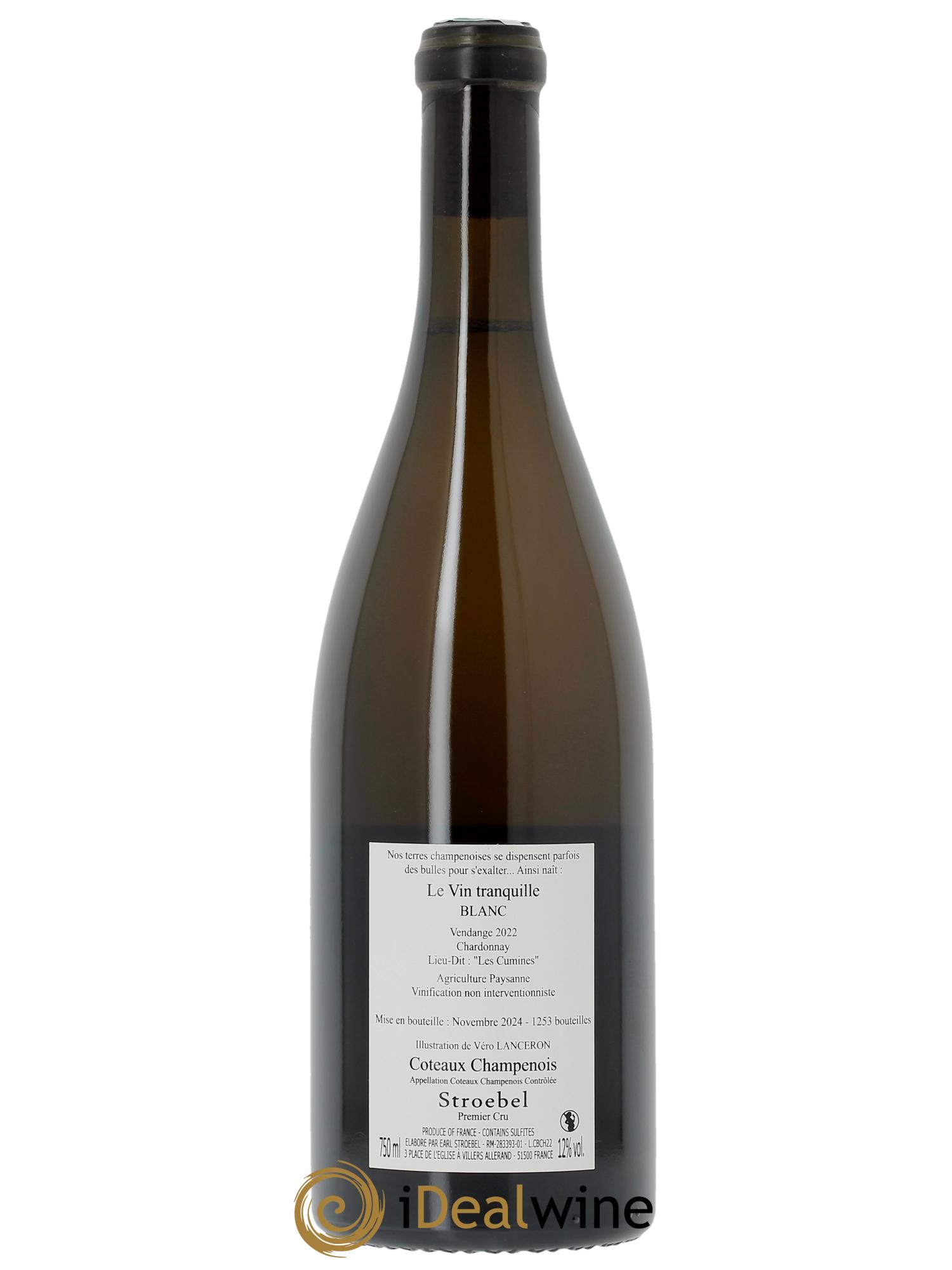 Coteaux champenois Chardonnay Stroebel  2022 - Lot de 1 bouteille - 1