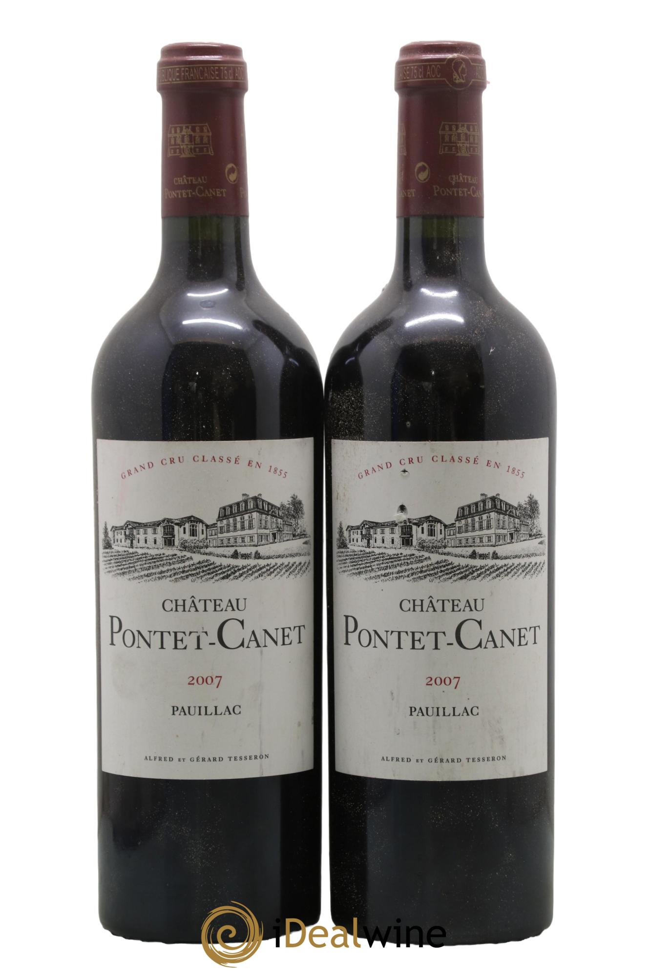 Château Pontet Canet 5ème Grand Cru Classé 2007 - Posten von 2 Flaschen - 0