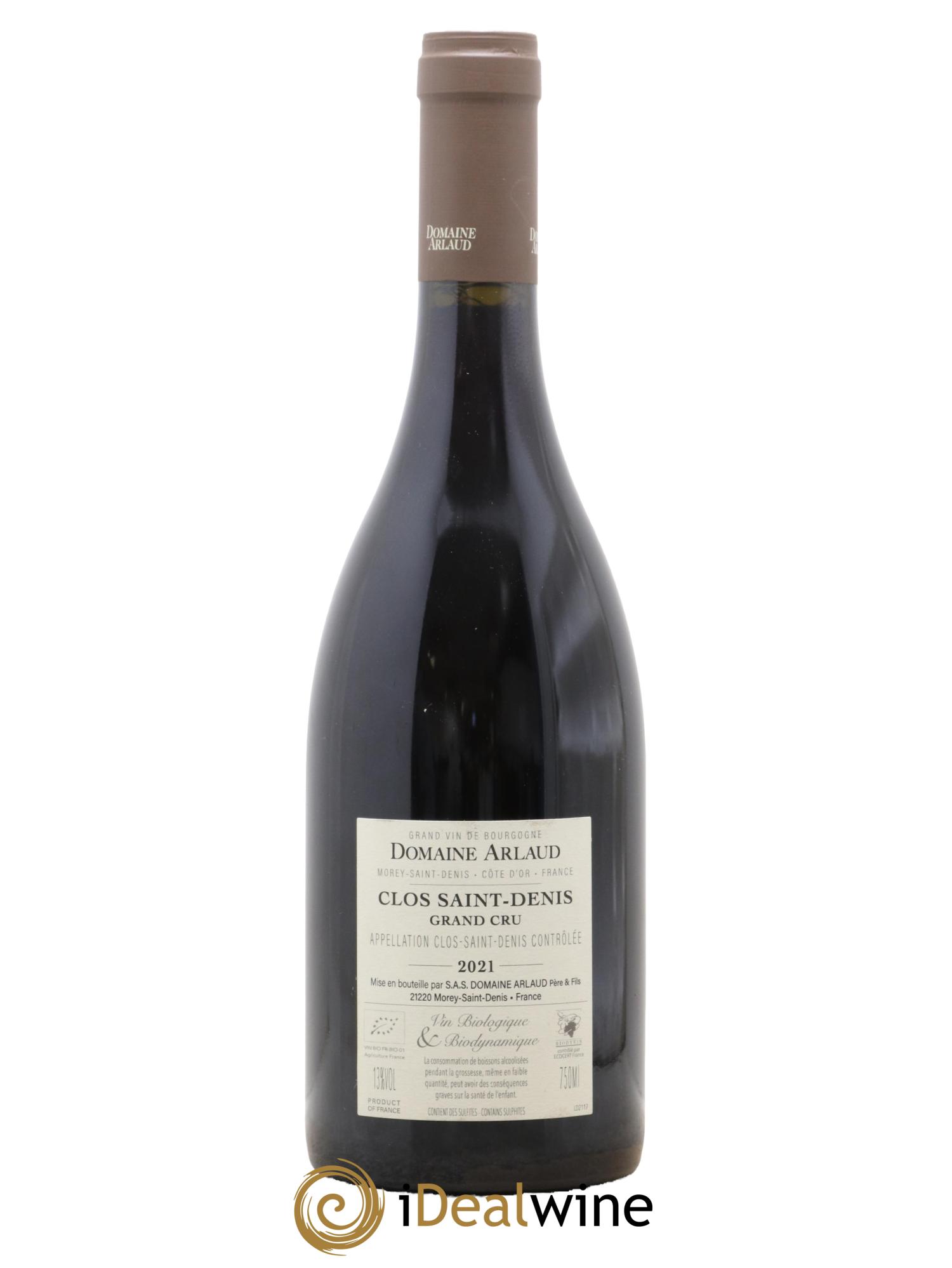 Clos Saint-Denis Grand Cru Arlaud 2021 - Lotto di 1 bottiglia - 1