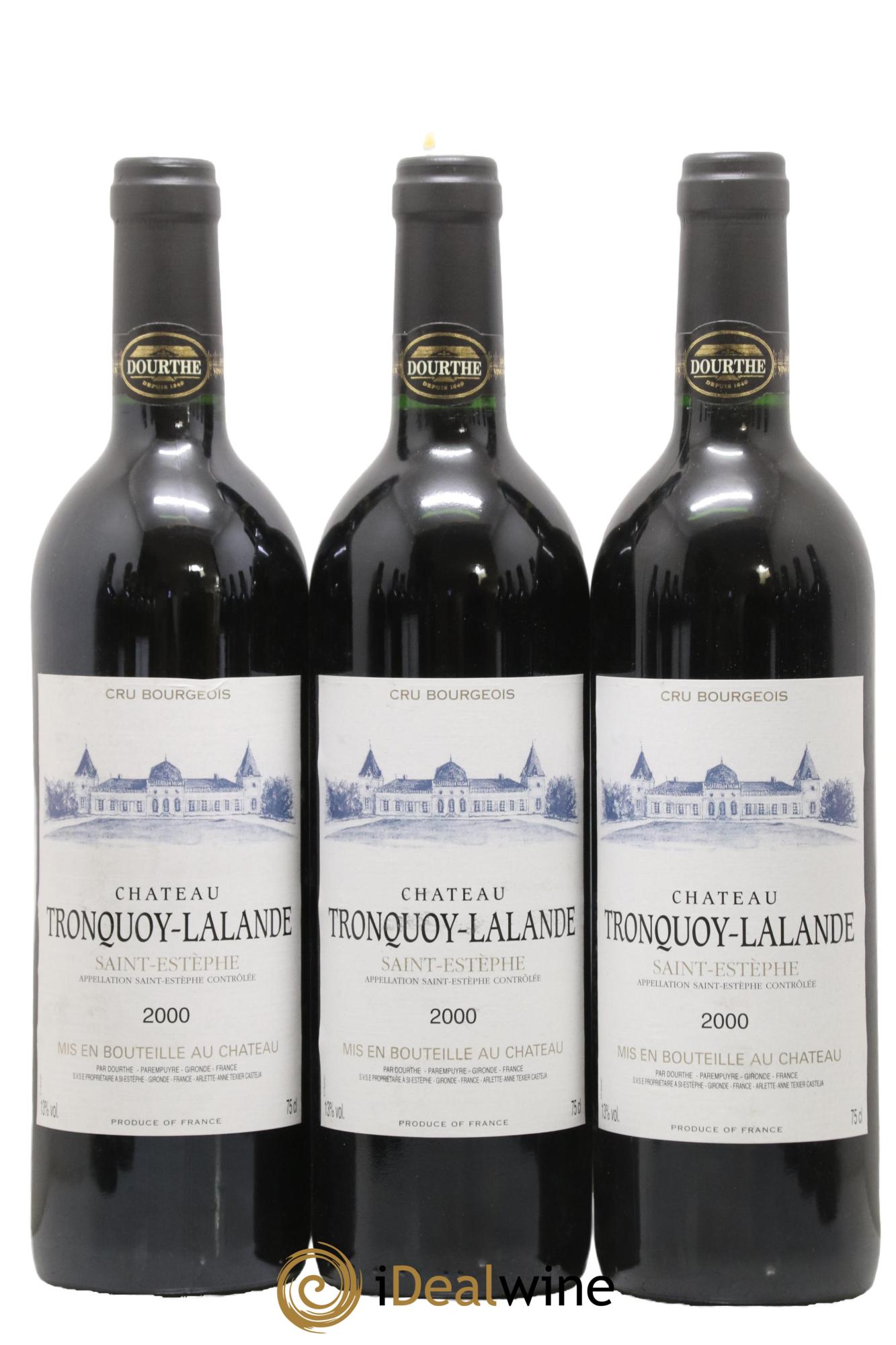 Château Tronquoy Lalande 2000 - Lot of 12 bottles - 1