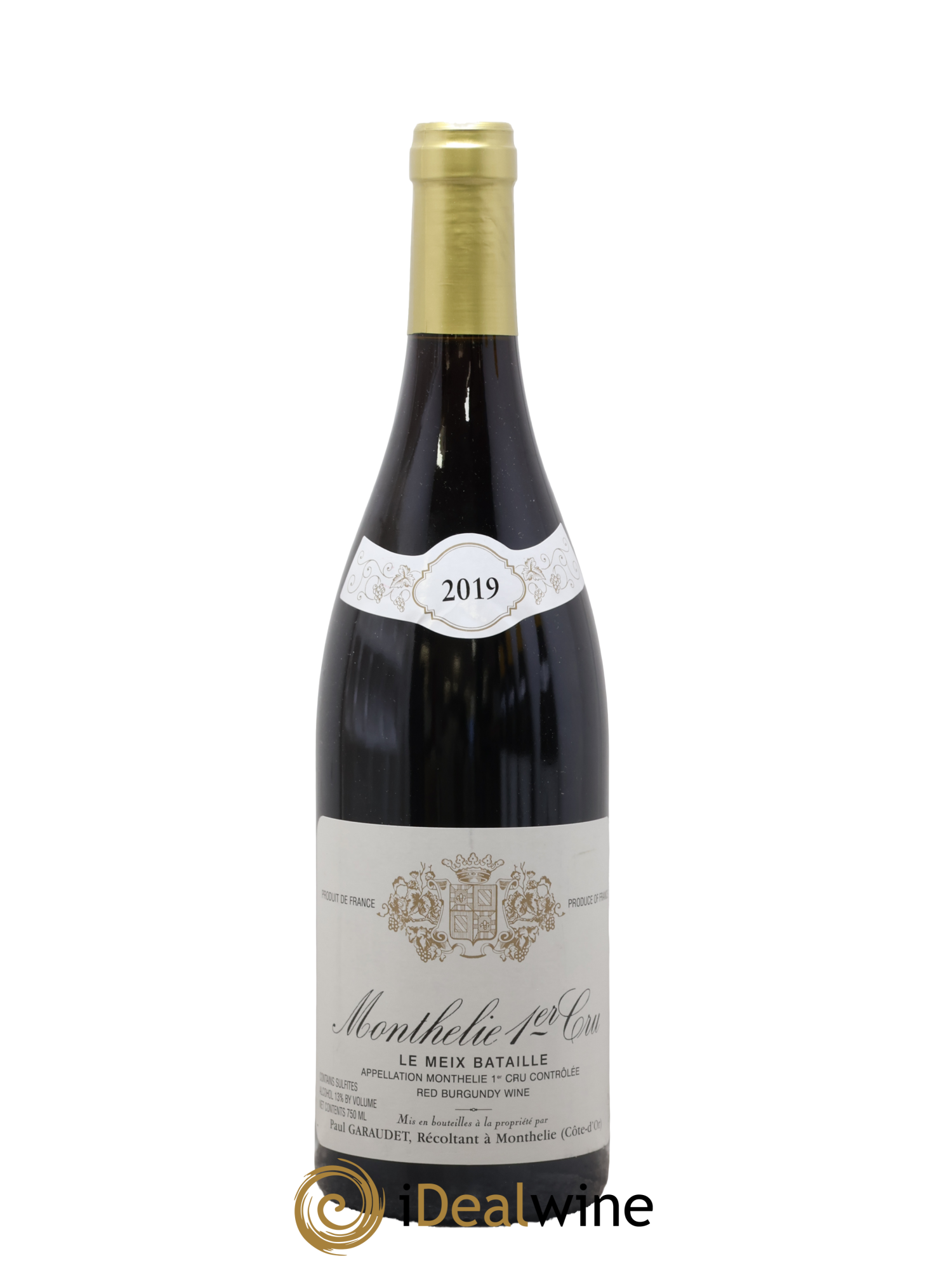 Monthélie 1er Cru Le Meix Bataille Paul Garaudet 2019 - Posten von 1 Flasche - 0