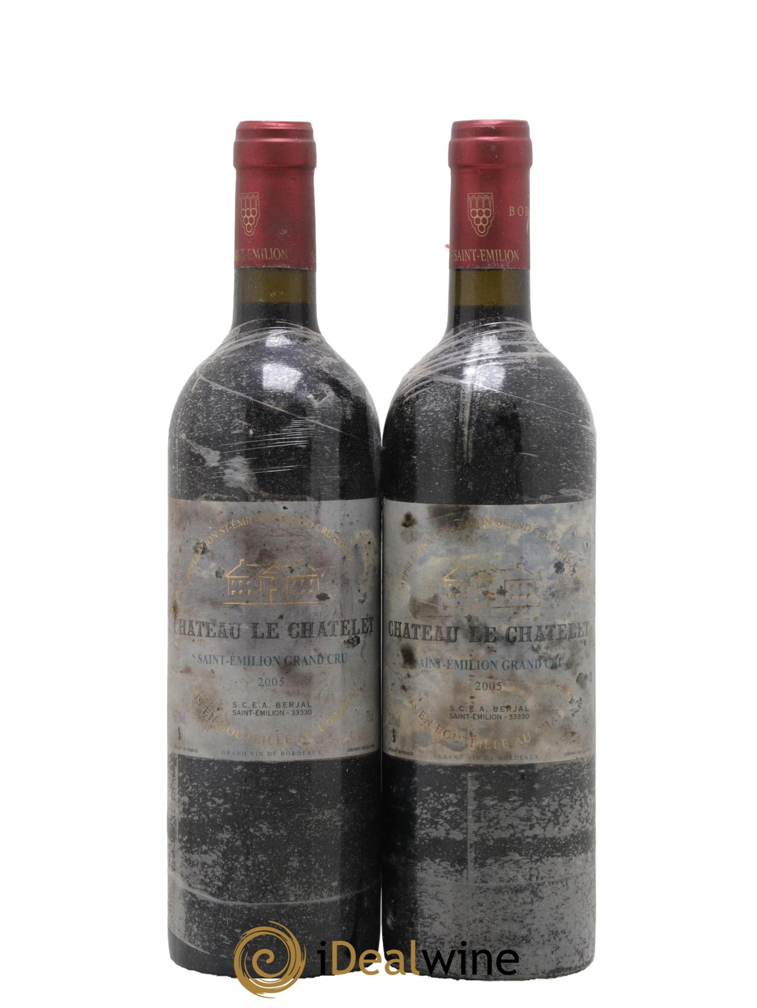 Saint-Émilion Grand Cru Château Le Chatelet 2005 - Lot de 2 bouteilles - 0