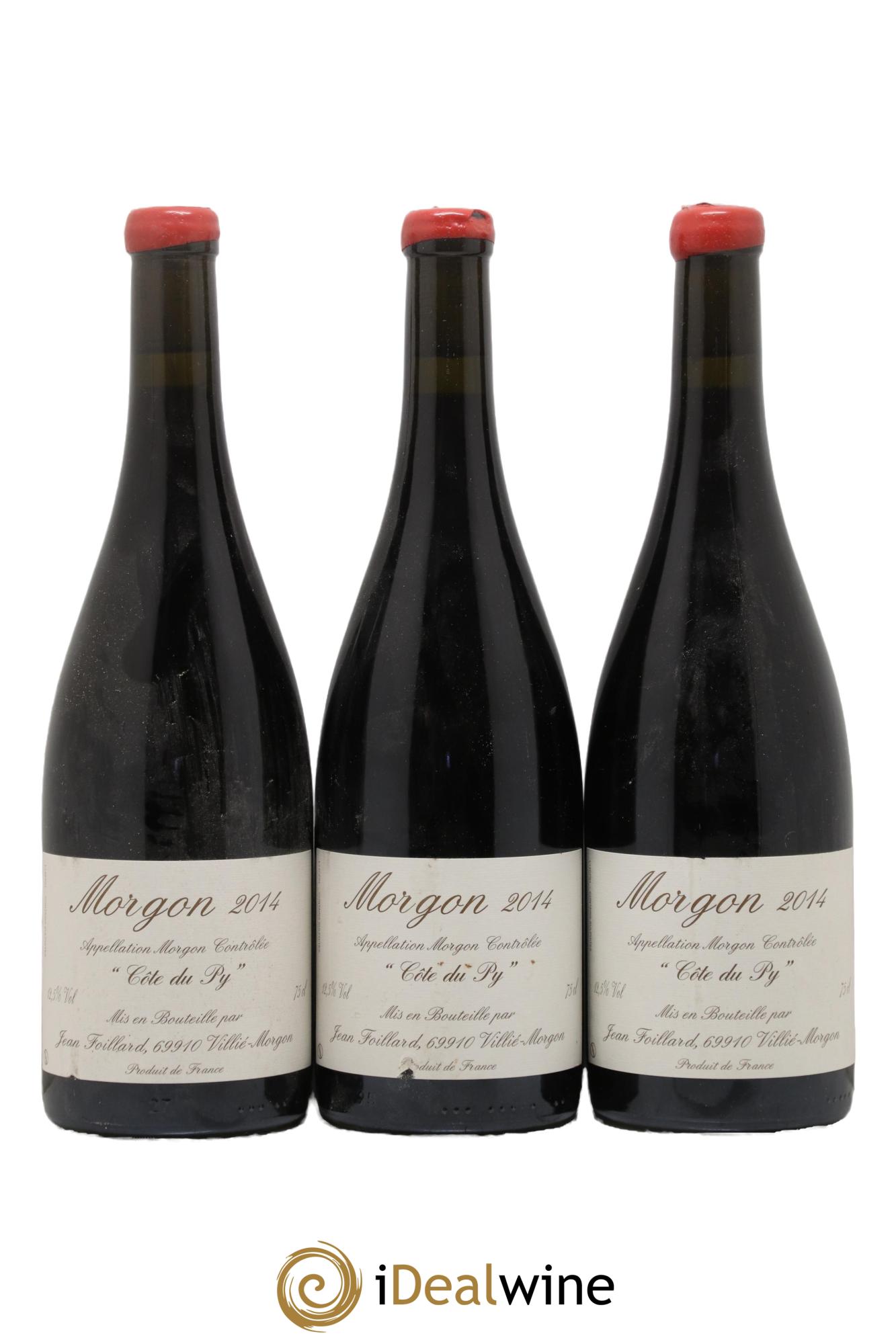 Morgon Côte du Py Jean Foillard 2014 - Lot de 3 bouteilles - 0