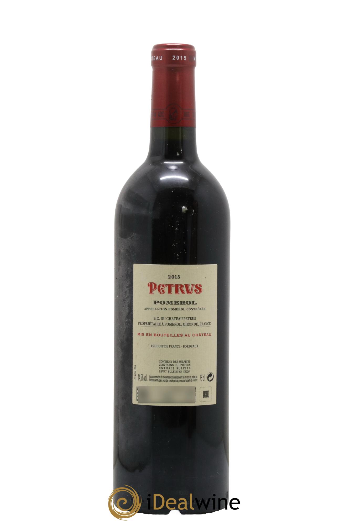Petrus 2015 - Lot de 1 bouteille - 1