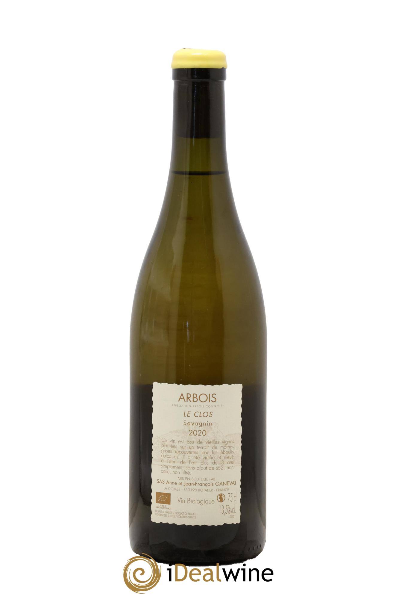 Arbois Le Clos Savagnin Anne et Jean François Ganevat 2020 - Posten von 1 Flasche - 1