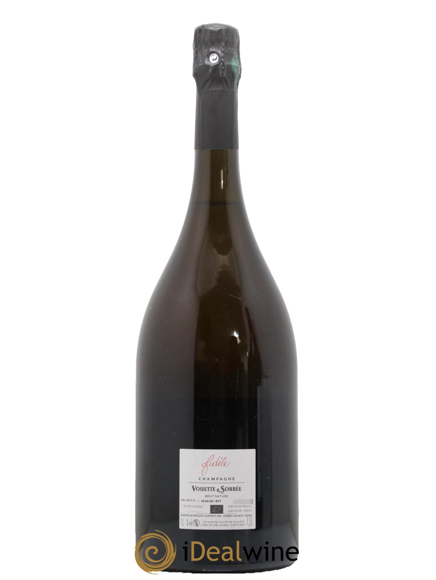 Fidèle Blanc de Noirs Vouette et Sorbée 2017 - Lot de 1 magnum - 1