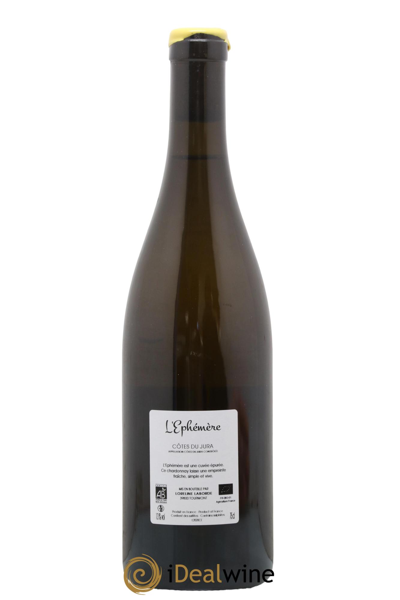 Côtes du Jura Chardonnay L'Ephémère Les Granges Paquenesses 2020 - Lot de 1 bouteille - 1