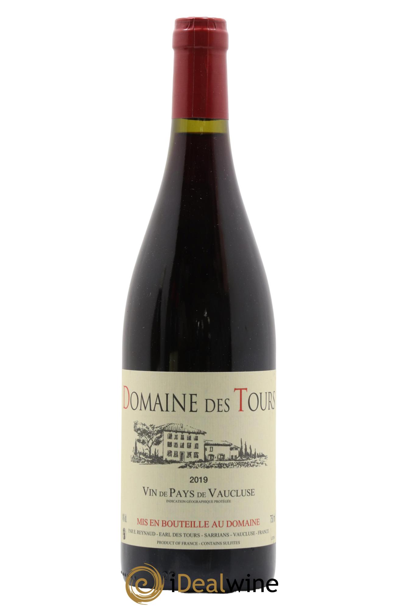 Vaucluse (Vin de Pays de Vaucluse) Domaine des Tours Emmanuel Reynaud 2019 - Lot de 1 bouteille - 0