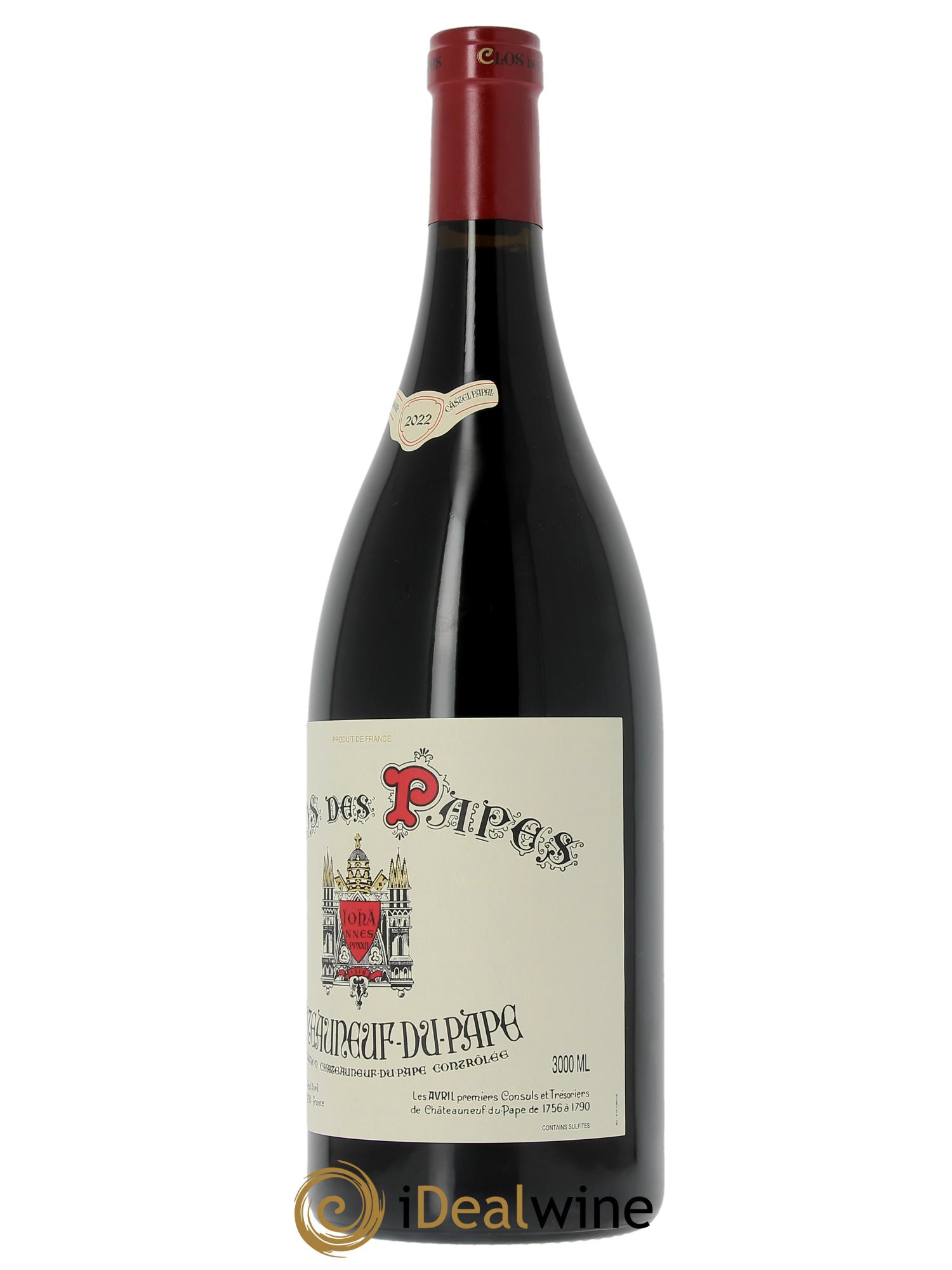 Châteauneuf-du-Pape Clos des Papes - Paul Avril 2022 - Lot de 1 double magnum - 2