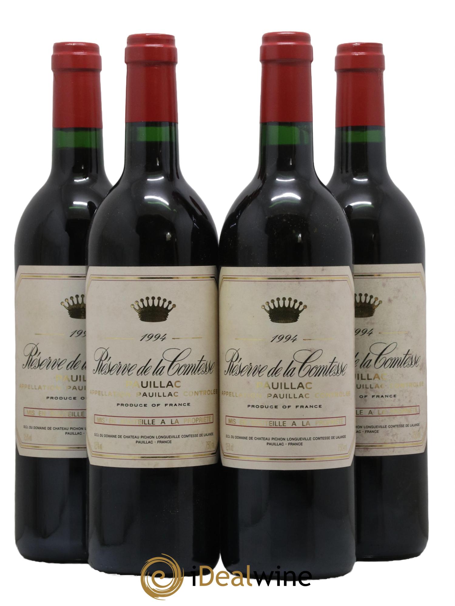 Réserve de la Comtesse Second Vin 1994 - Lotto di 4 bottiglie - 0