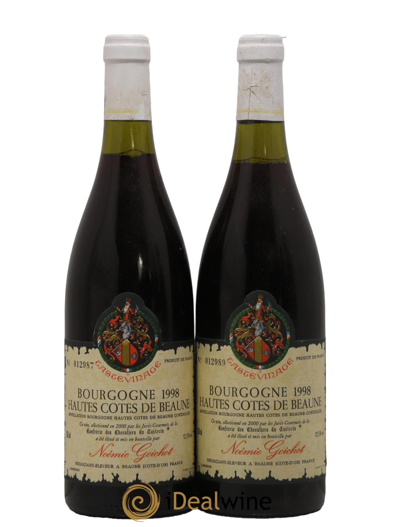 Hautes-Côtes de Beaune Tasteviage Noémie Goichot 1998 - Lot de 2 bouteilles - 0