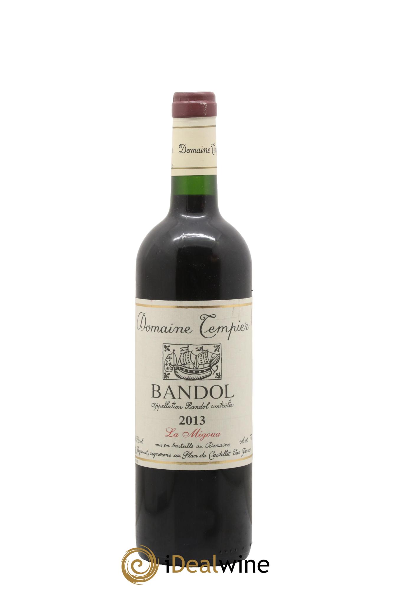 Bandol Domaine Tempier Cuvée La Migoua Famille Peyraud 2013 - Lot de 1 bouteille - 0