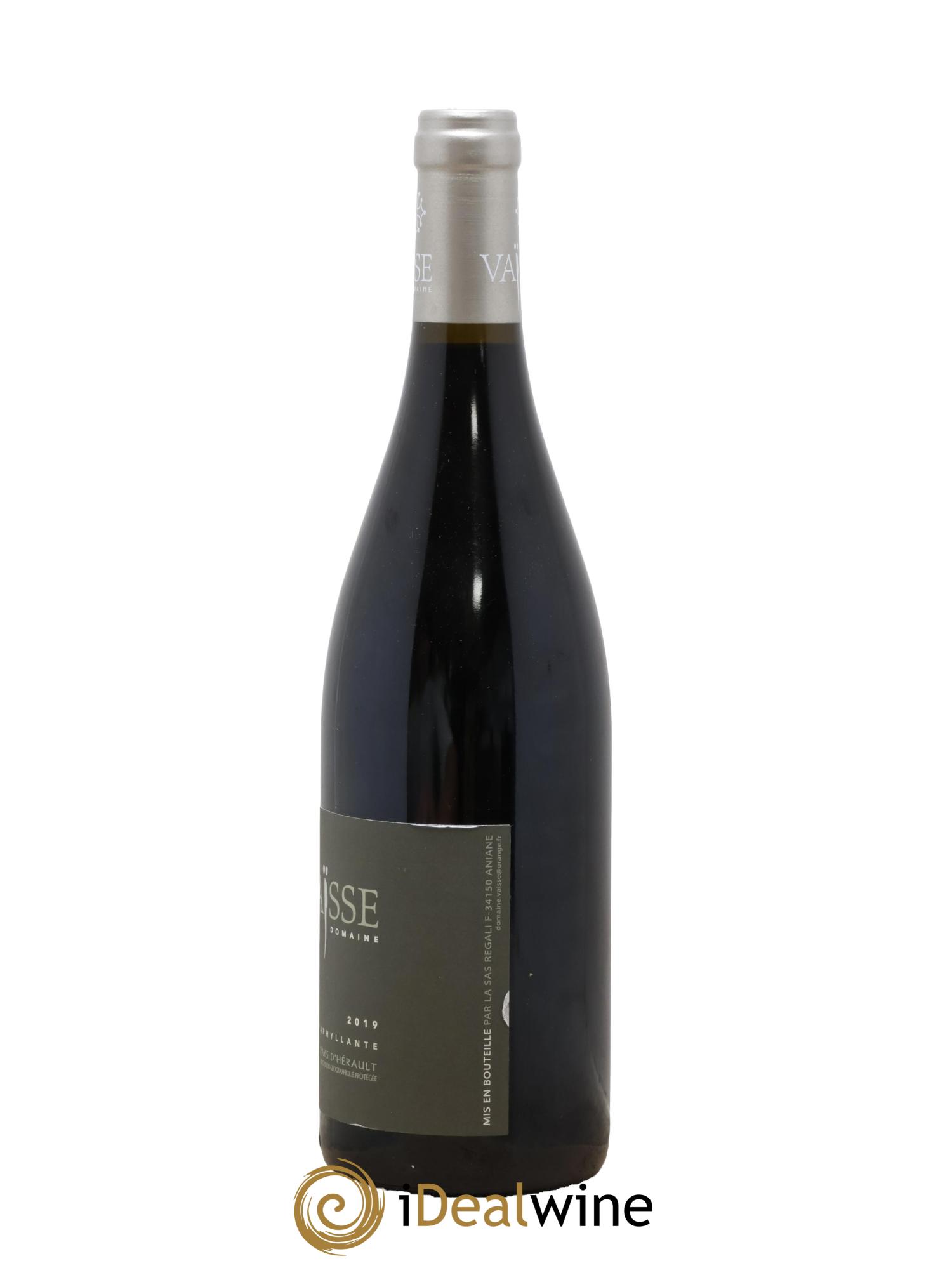 Pays d'Hérault L'Aphyllante Vaisse (Domaine) 2019 - Lot de 1 bouteille - 1