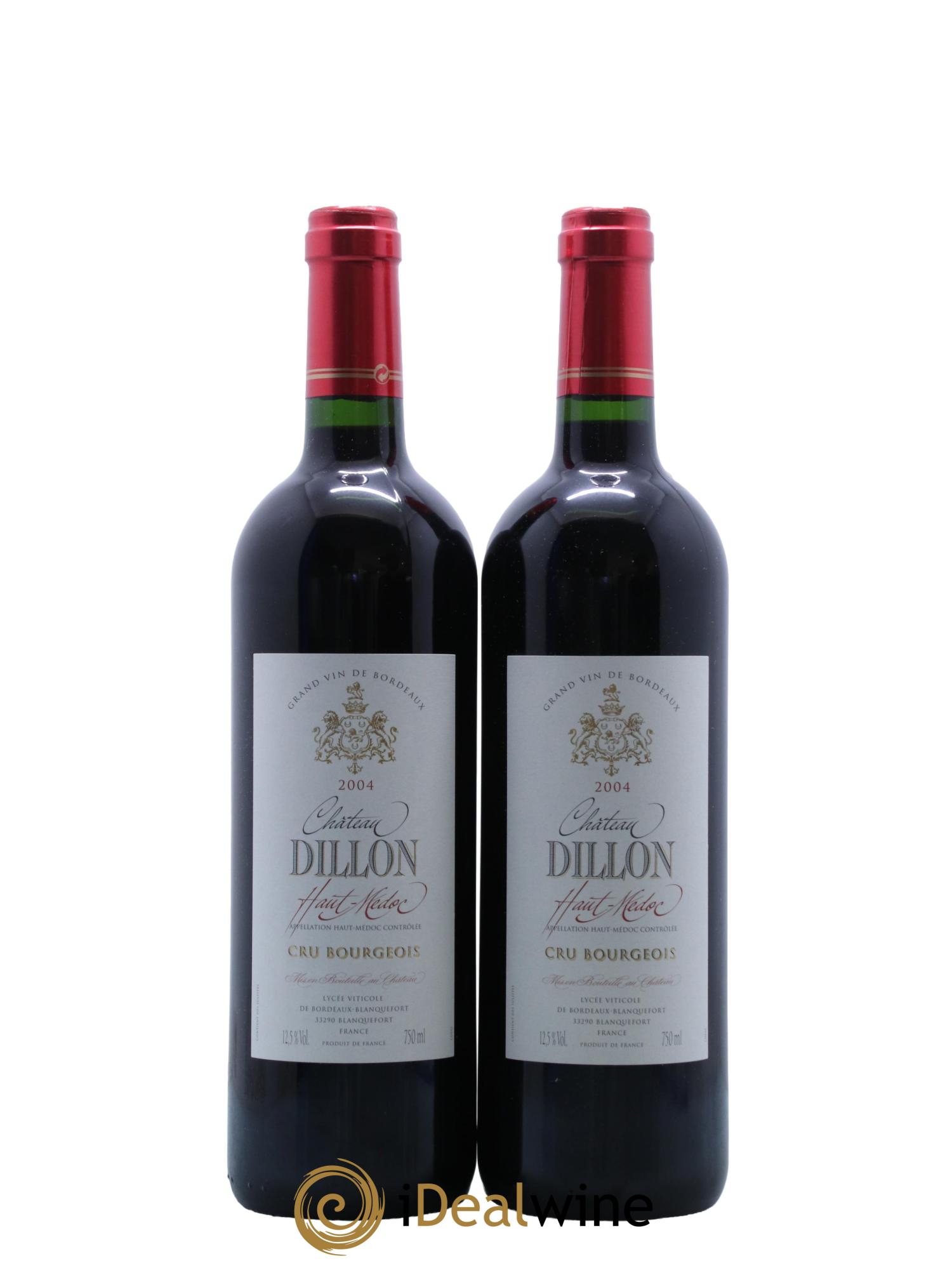 Château Dillon Cru Bourgeois 2004 - Posten von 2 Flaschen - 0