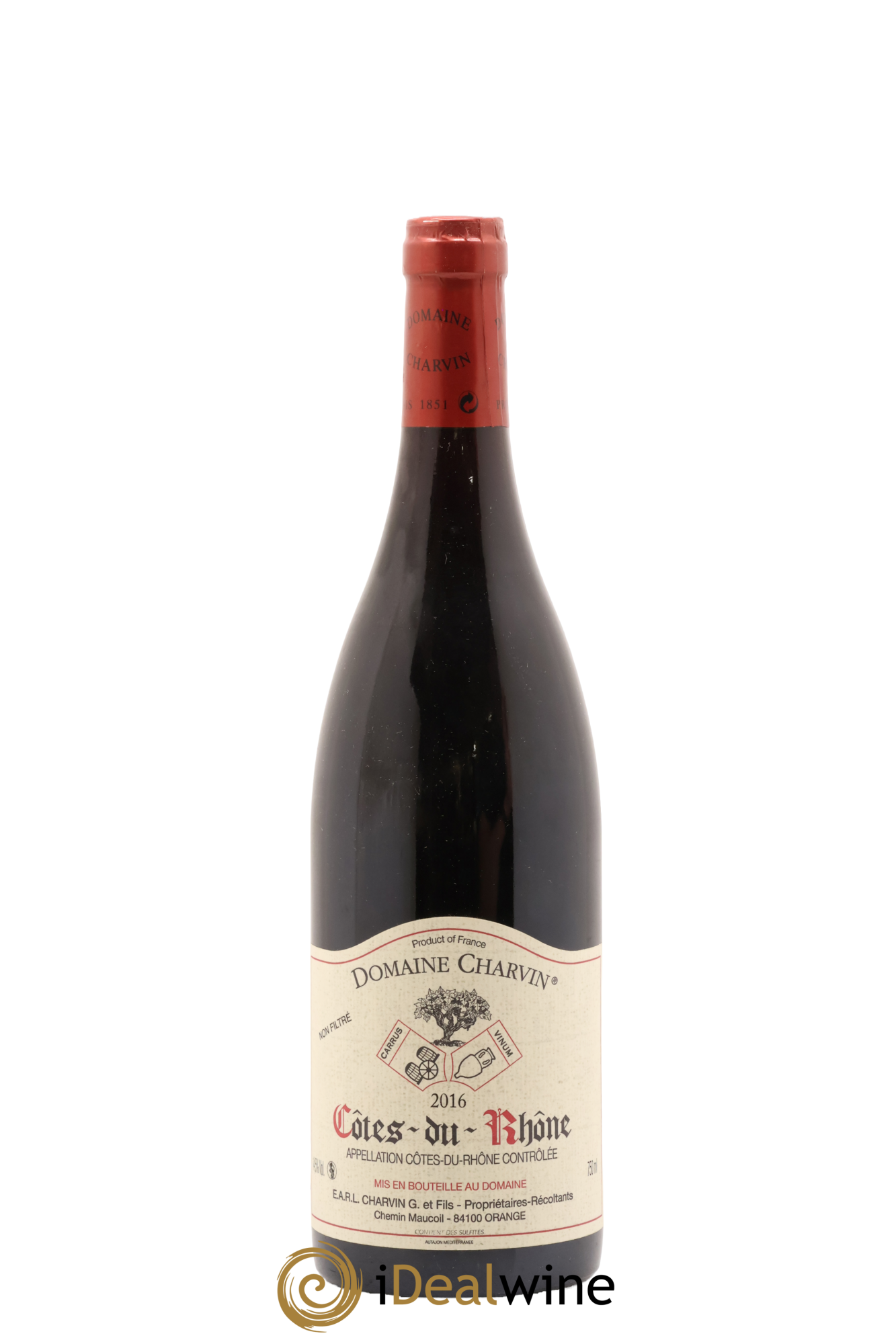 Côtes-du-Rhône Charvin (Domaine) 2016 - Lot de 1 bouteille - 0