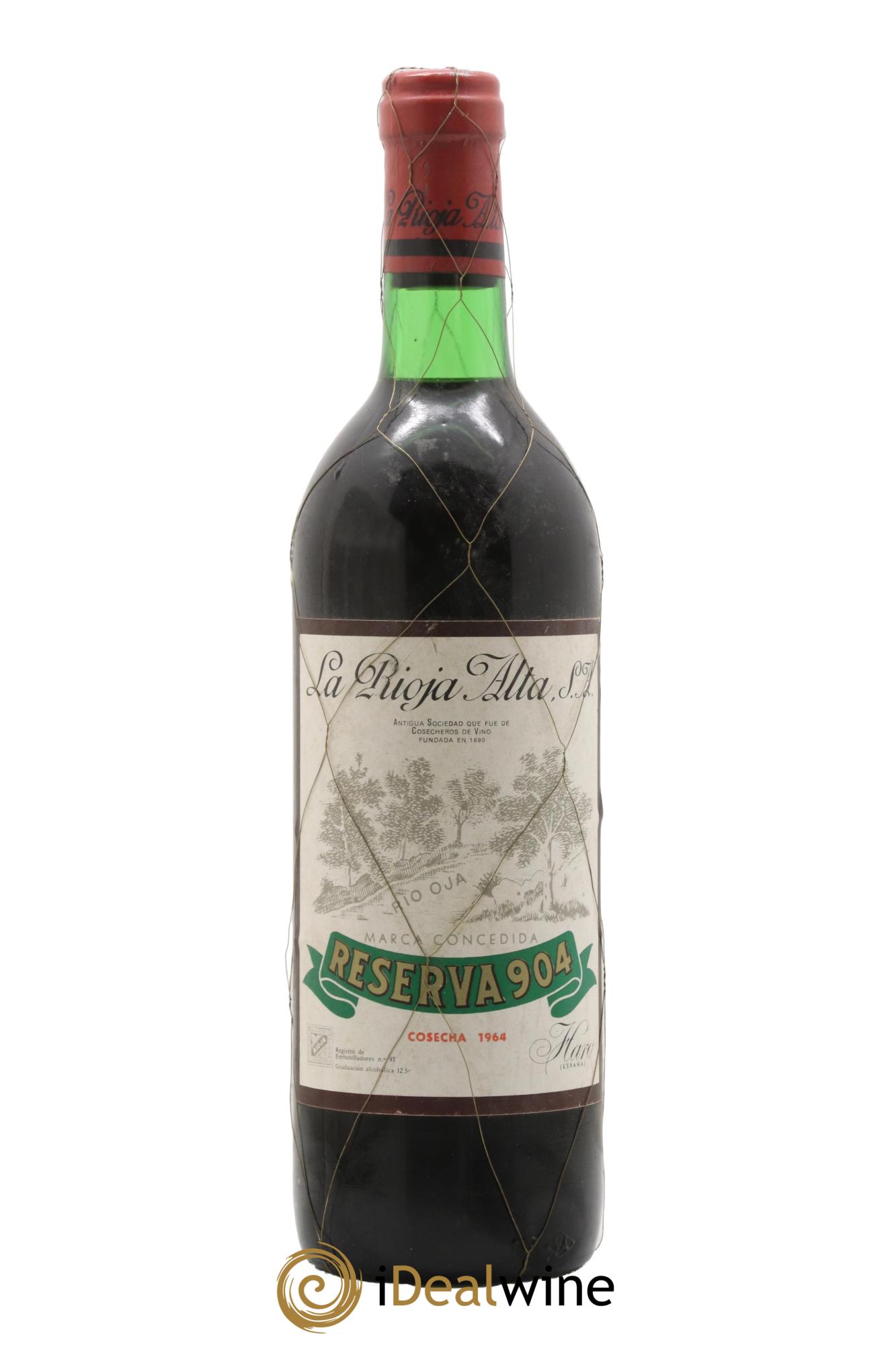 Rioja DOCA Reserva 904 La Rioja Alta 1964 - Posten von 1 Flasche - 0