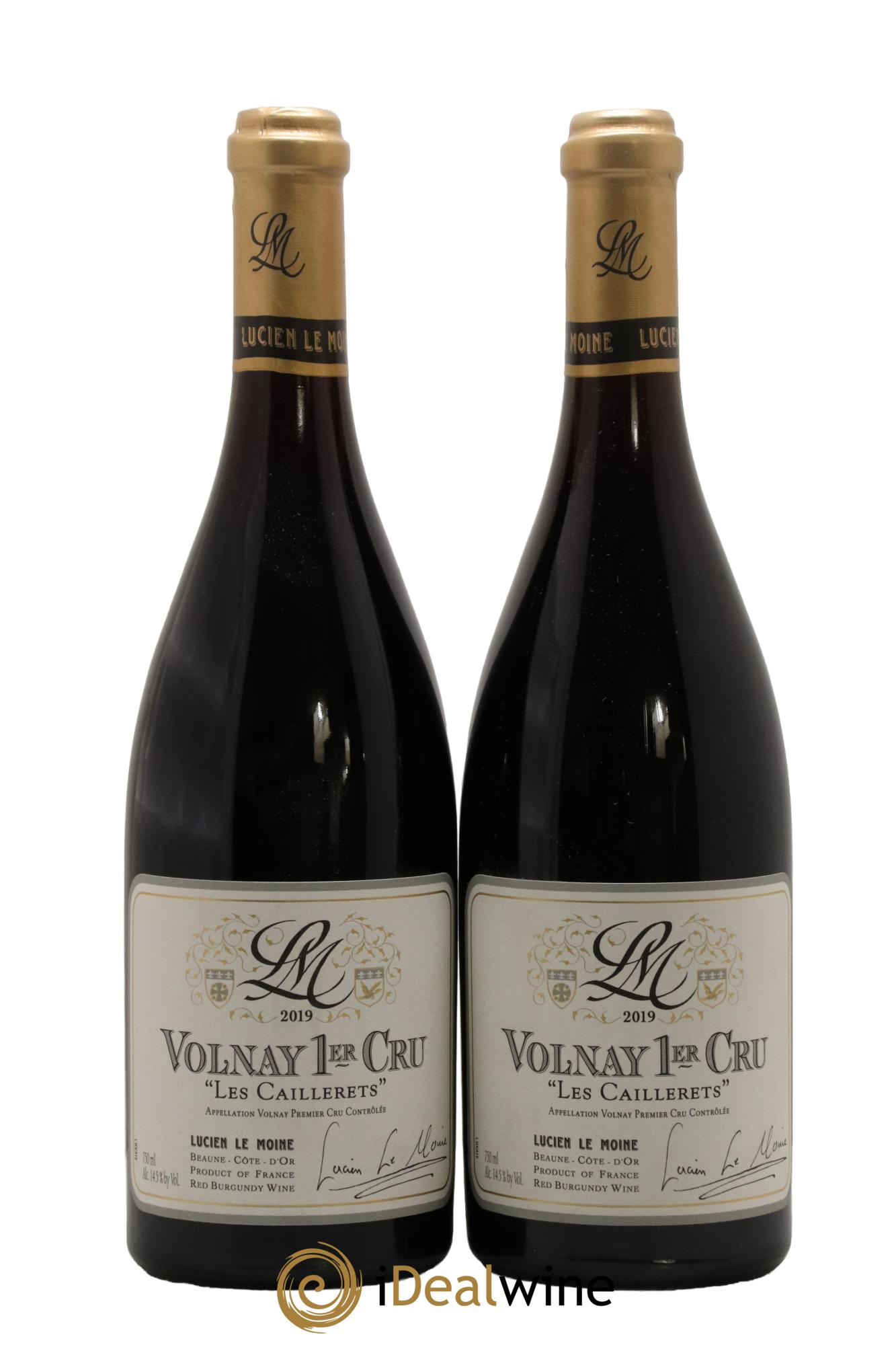 Volnay 1er Cru Les Caillerets Lucien Le Moine 2019 - Lotto di 2 bottiglie - 0