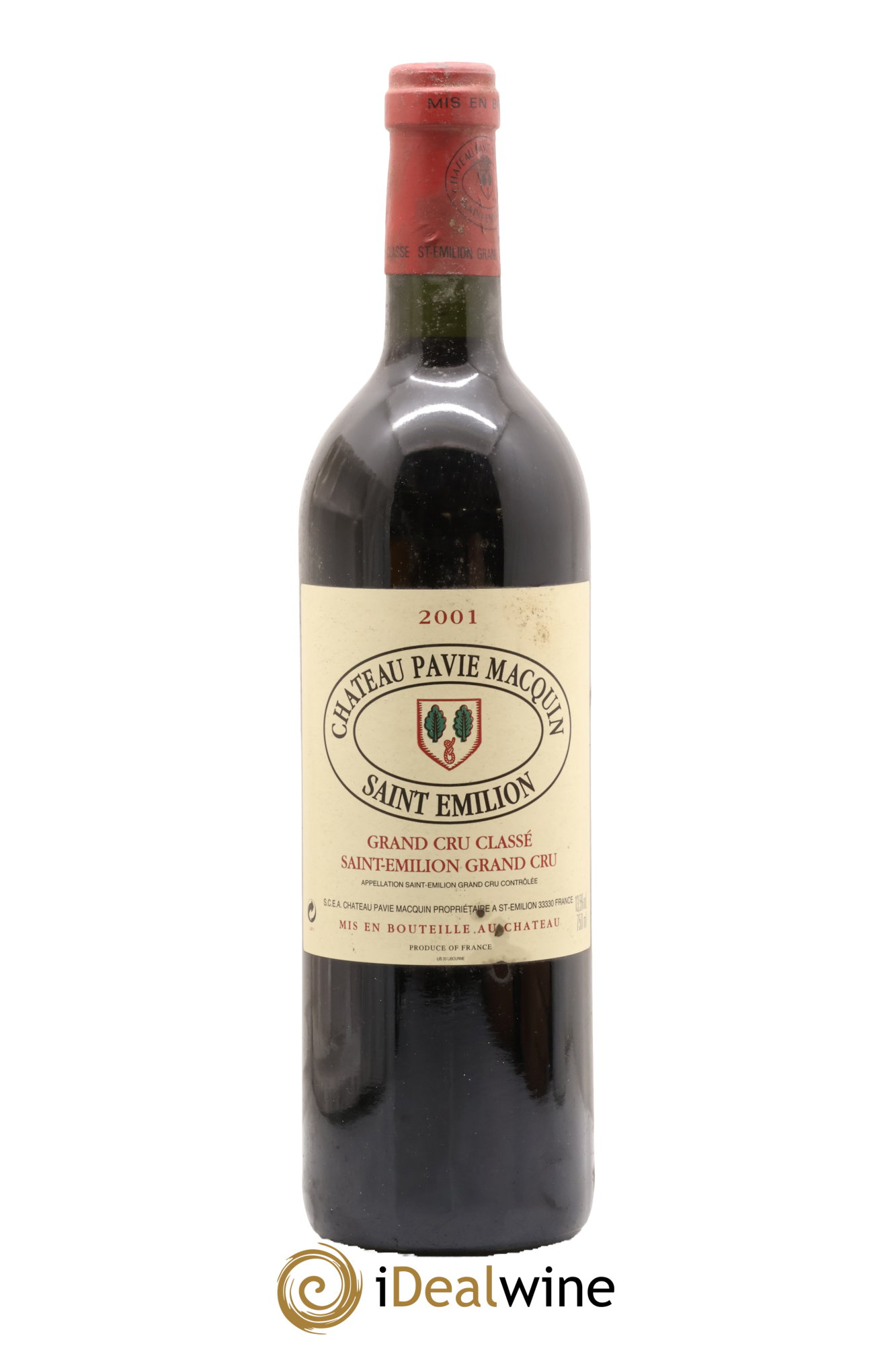 Château Pavie Macquin 1er Grand Cru Classé B 2001 - Posten von 1 Flasche - 0