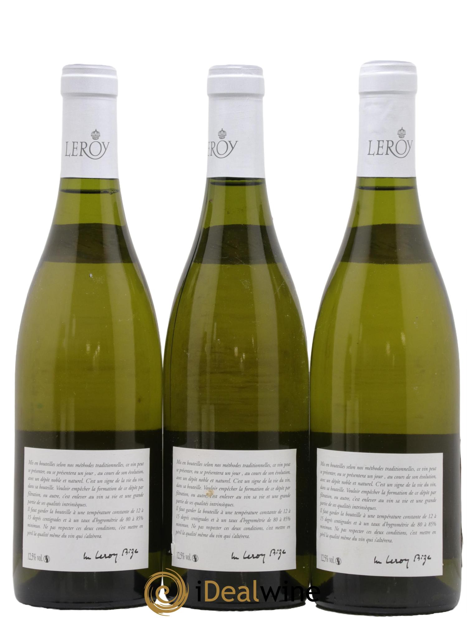 Bourgogne Leroy SA 2016 - Lot de 3 bouteilles - 1